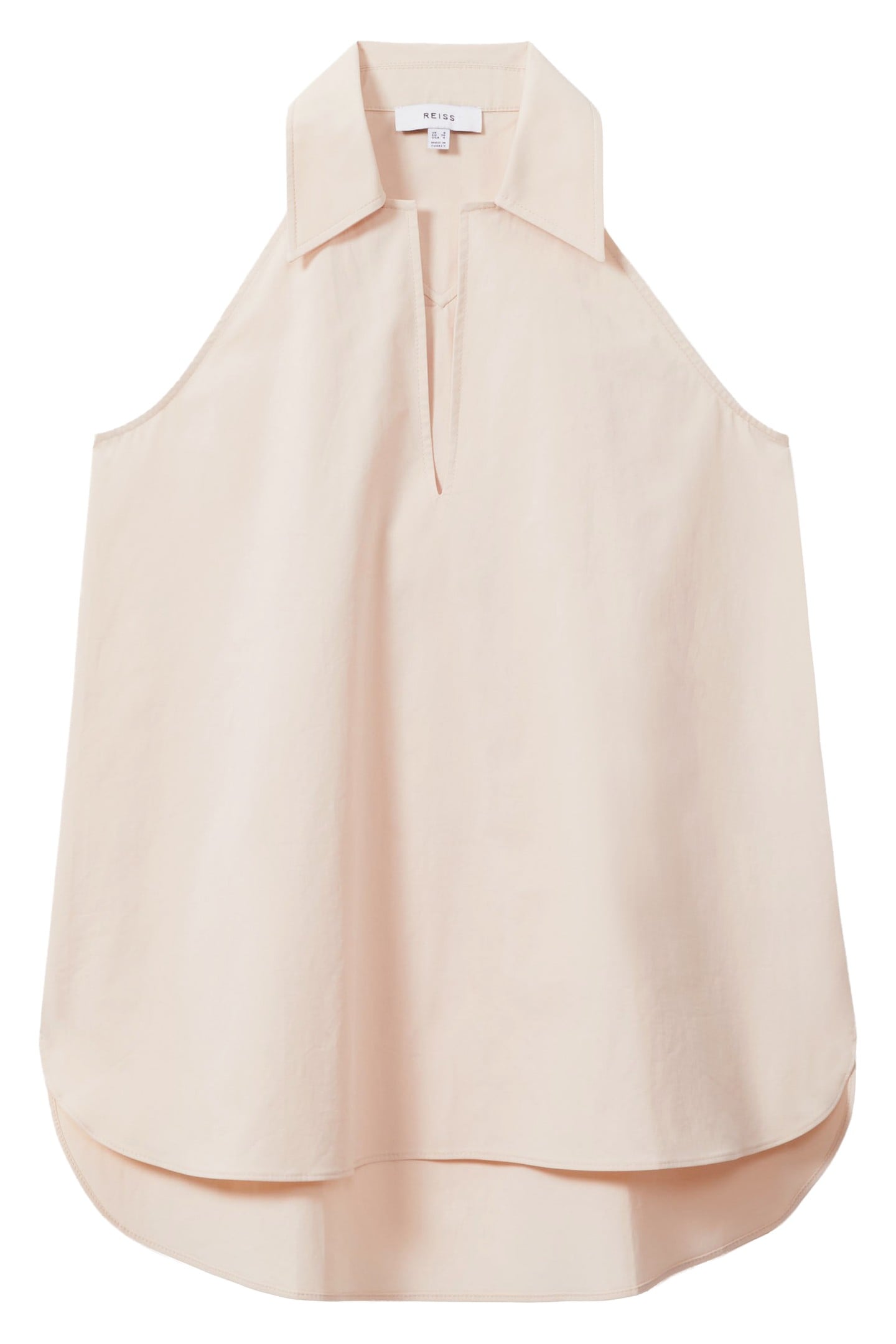 COTTON COLLAR SLEEVELESHORTSLEEVE TOP NEUTRAL 3