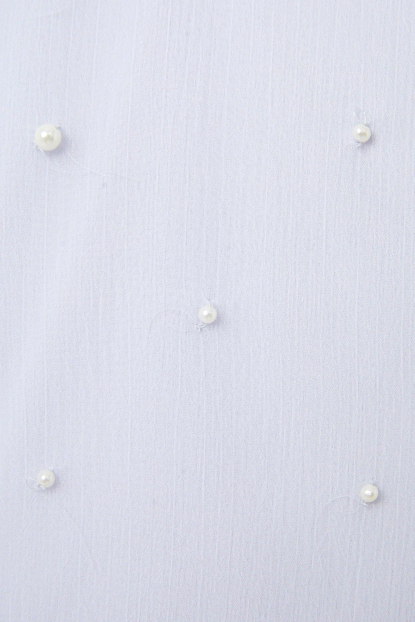 ELIZABEH CHIFFON PEARL DRESS POWDER BLUE 4
