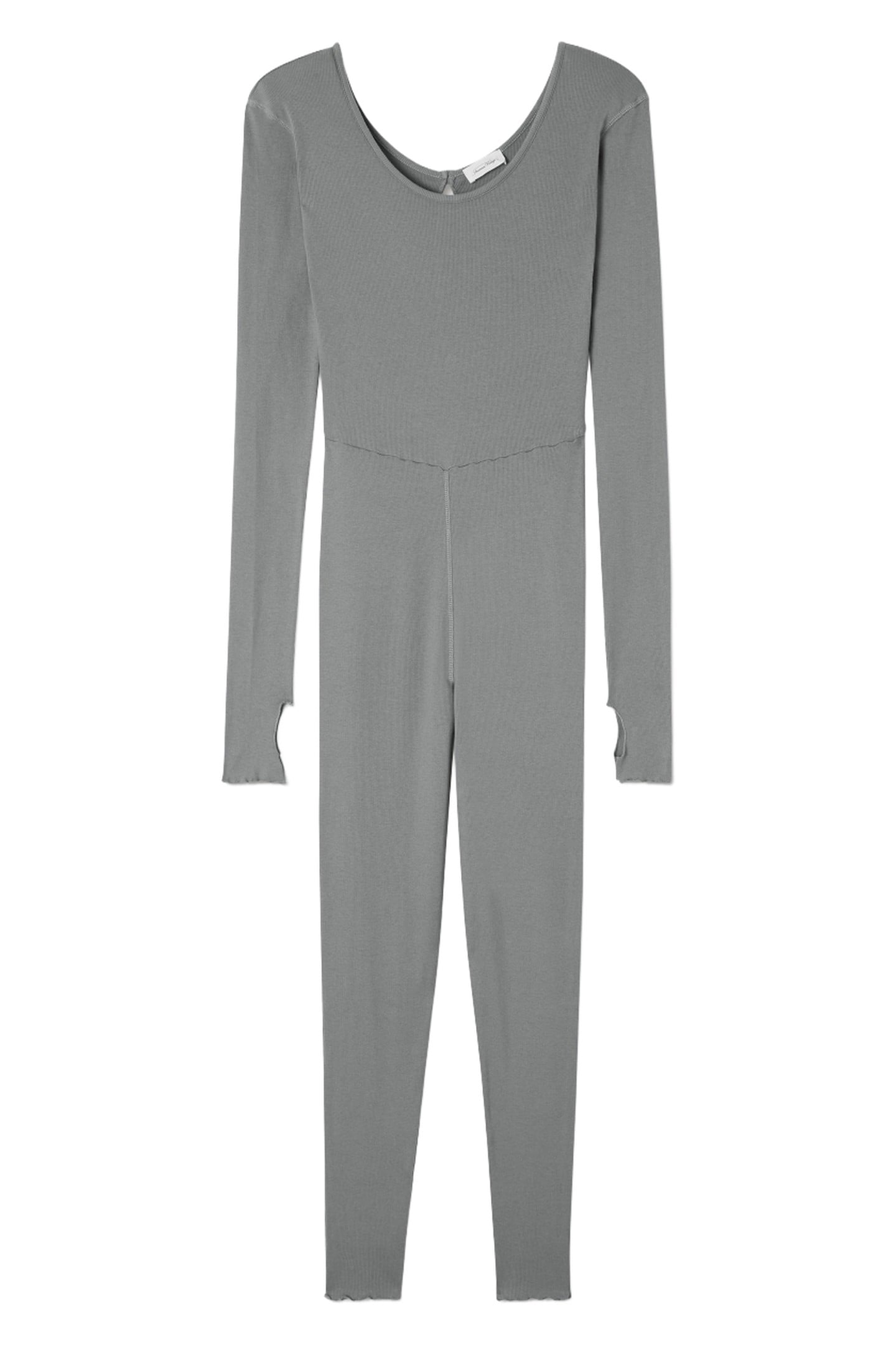 MID-LENGTH BOAT NECK PANTS JUMPSUIT FOGGY 4