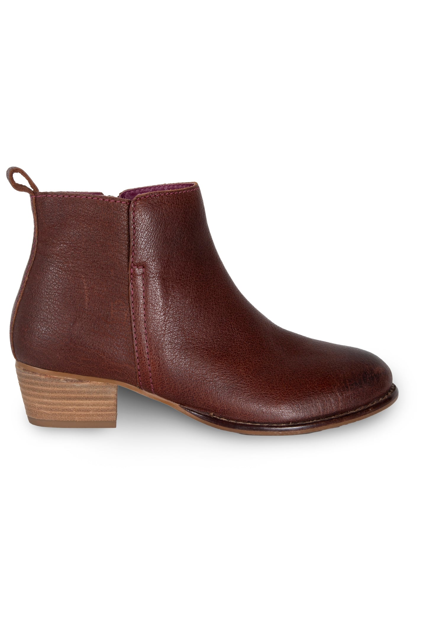 ELIZA ANKLE CUBAN HEEL BOOTS RED 1