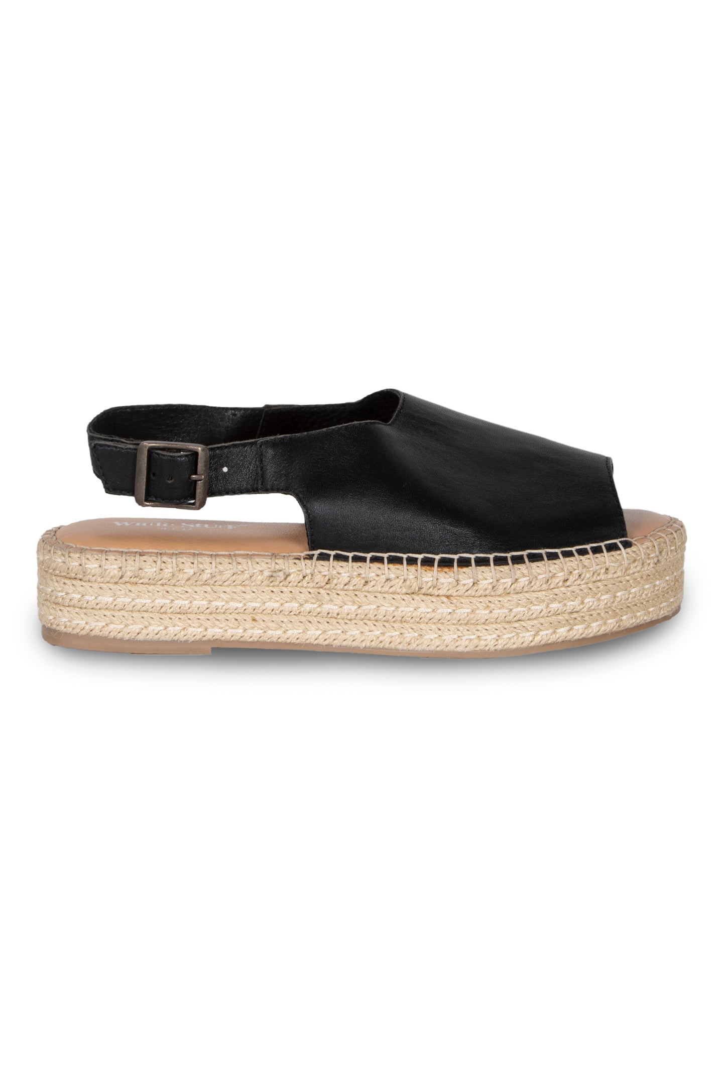 ROXANNE PEEP TOE FLATFORM BLACK 1