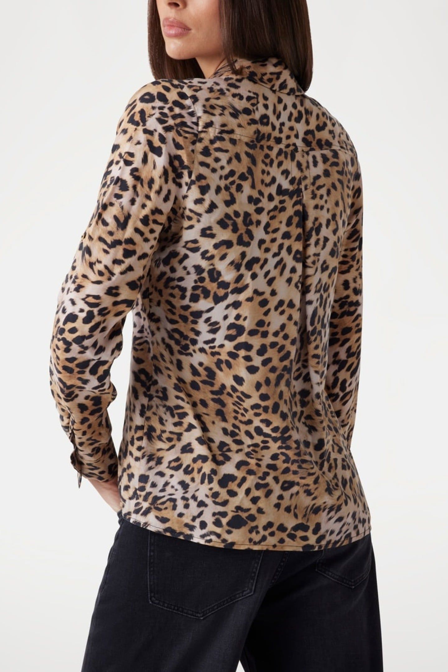 GUESS ECO ENORA EQUIPMENT SHIR CHEETAH SKIN PRINT 7