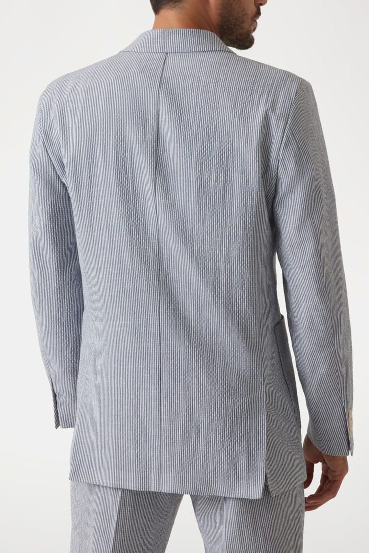 MARCIANO BY GUESS GRANT 2B PATCH PKTS WHITE/BLUE STRIPES 2