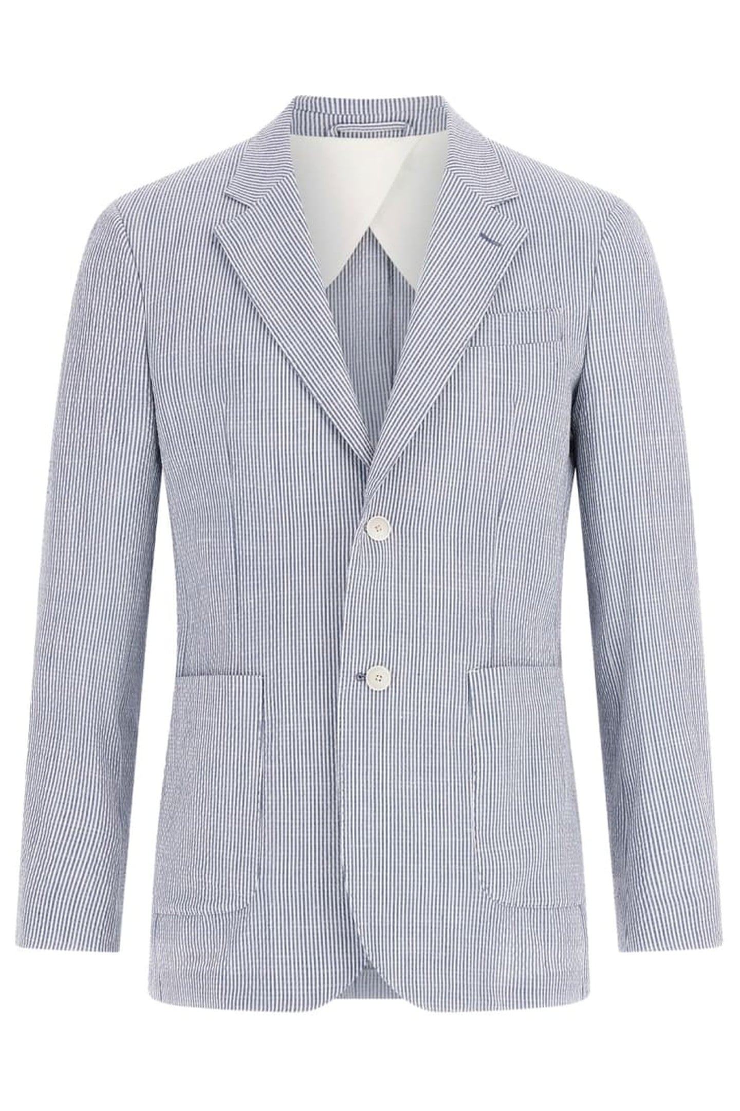 MARCIANO BY GUESS GRANT 2B PATCH PKTS WHITE/BLUE STRIPES 4