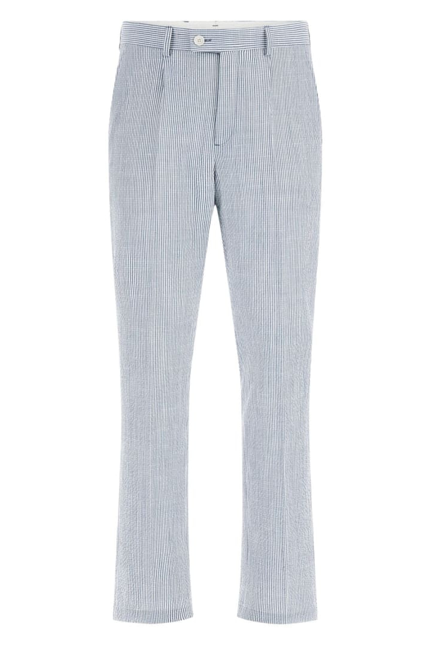 MARCIANO BY GUESS MAX PLEATED REG CHIN WHITE/BLUE STRIPES 4