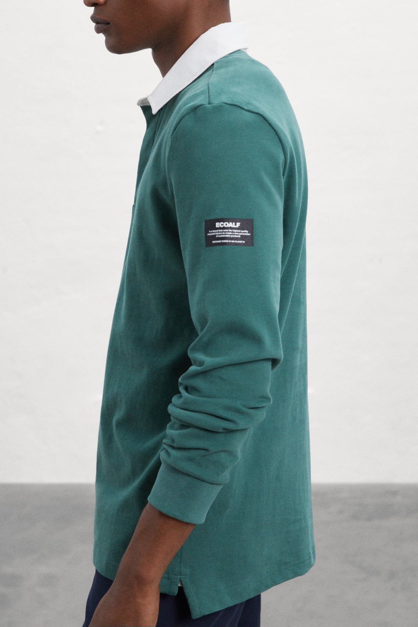 PERIALF LONG SLEEVE POLO SUNFLOWER / BLUE INDIGO 1