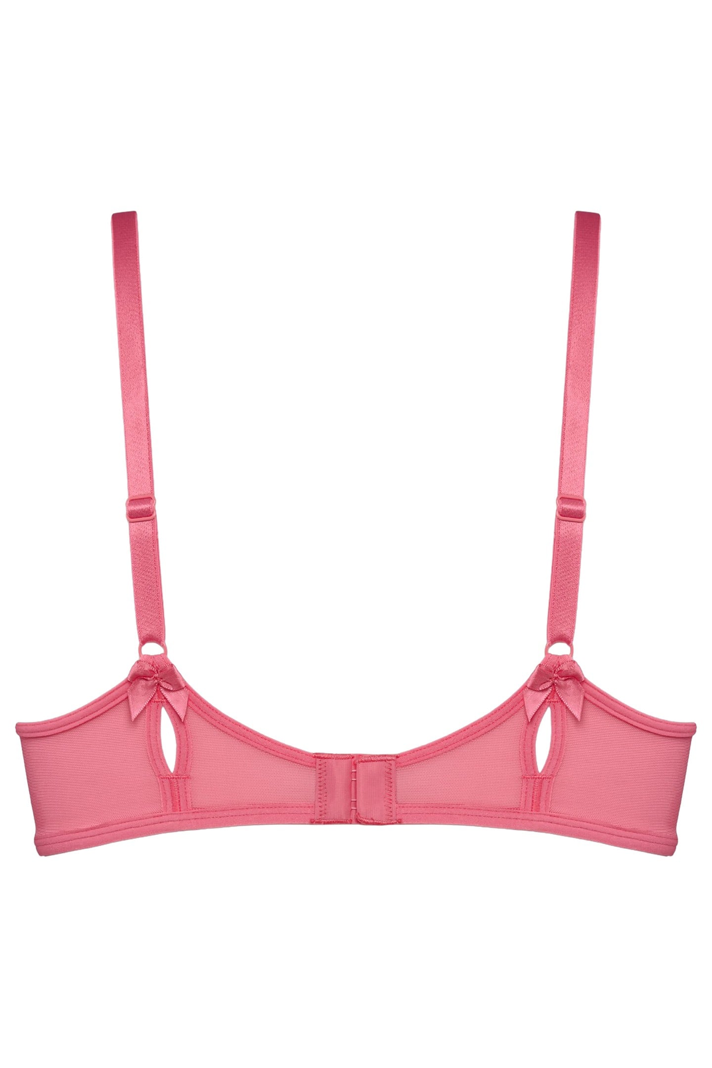 PEEKABOO PINK LEMONADE PLUNGE BALCONY BRA 2