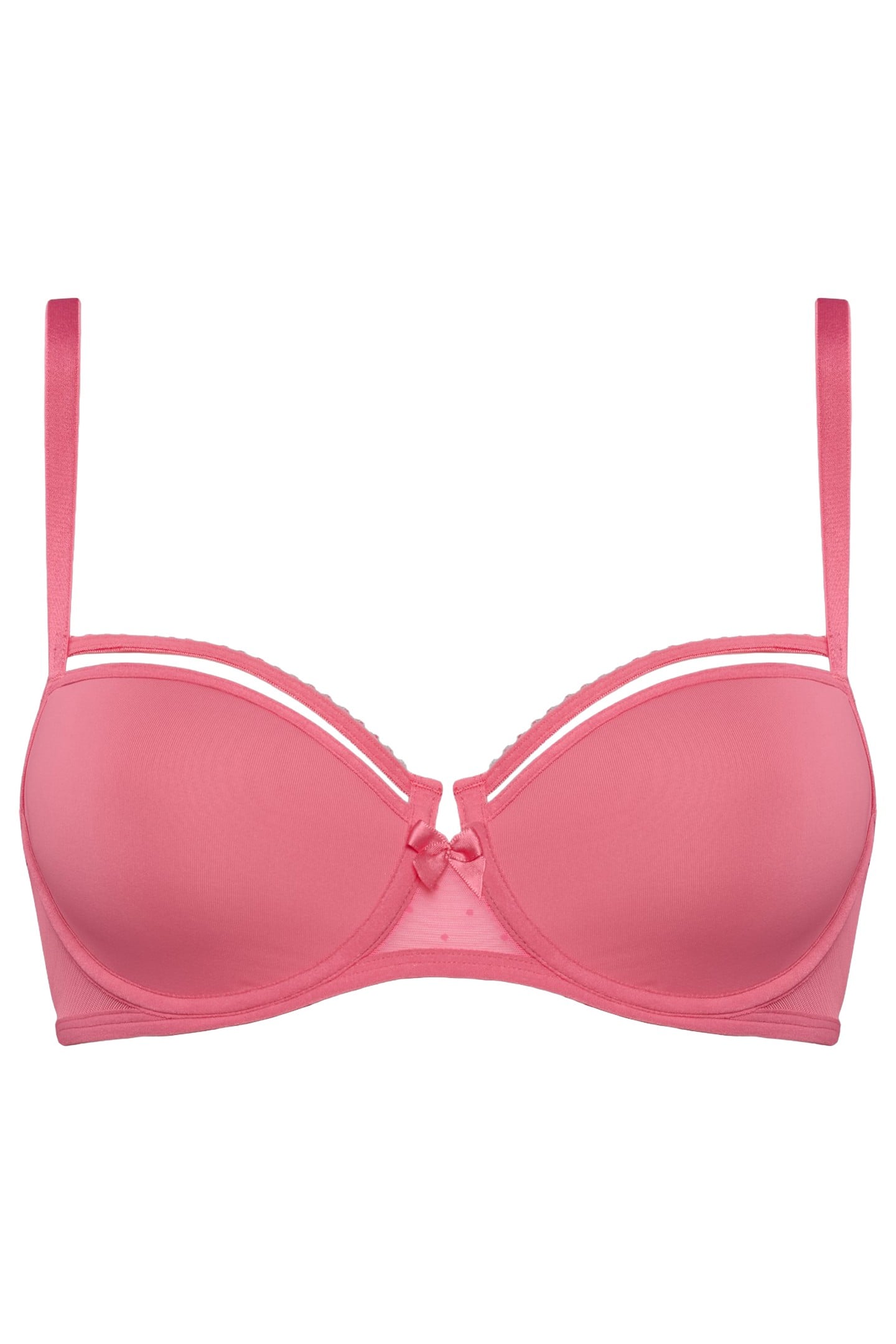 PEEKABOO PINK LEMONADE PLUNGE BALCONY BRA 3