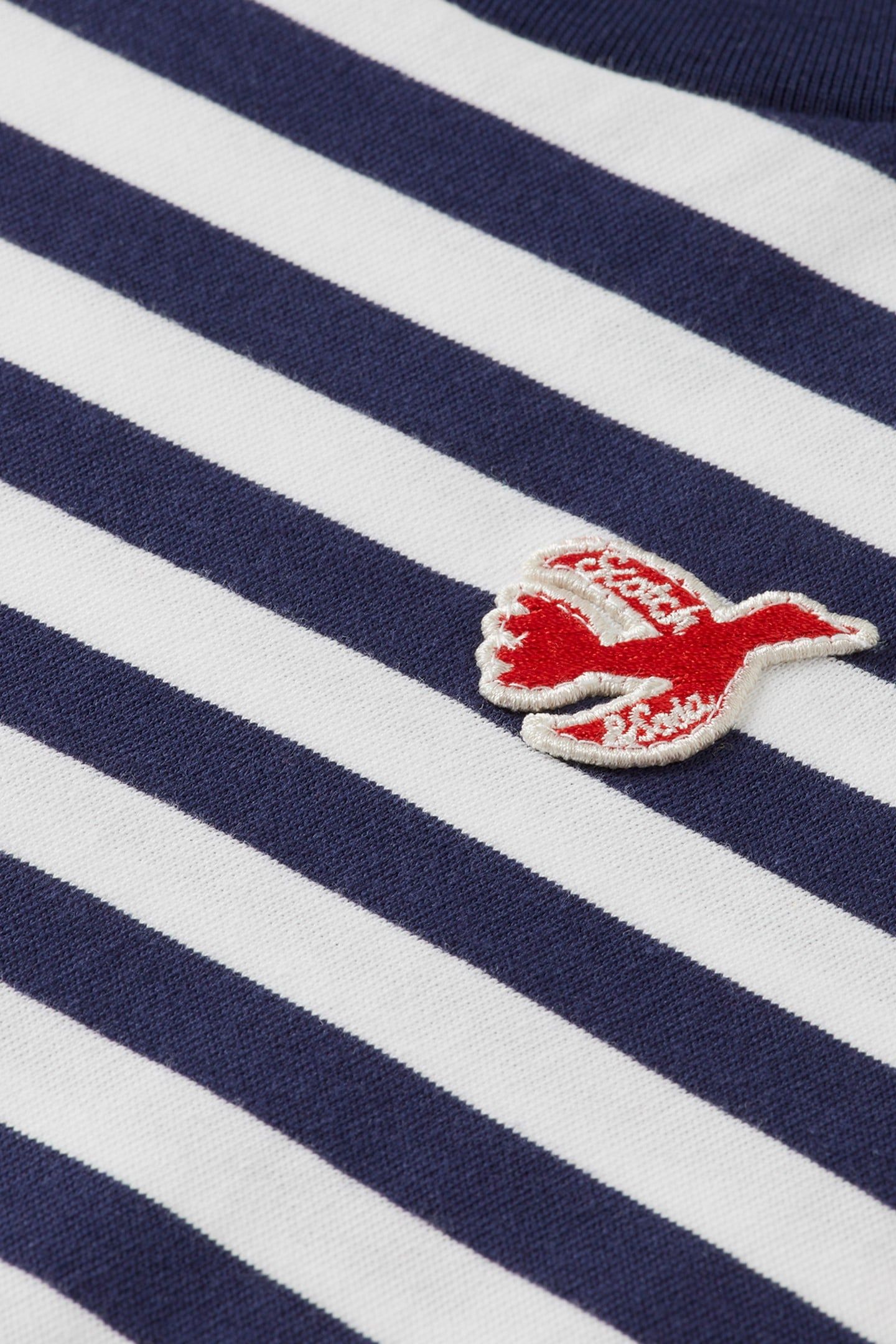 BOYS CORE - THE FREE SPIRIT PEACE BIRD STRIPED T-SHIRT NAVY/ 3