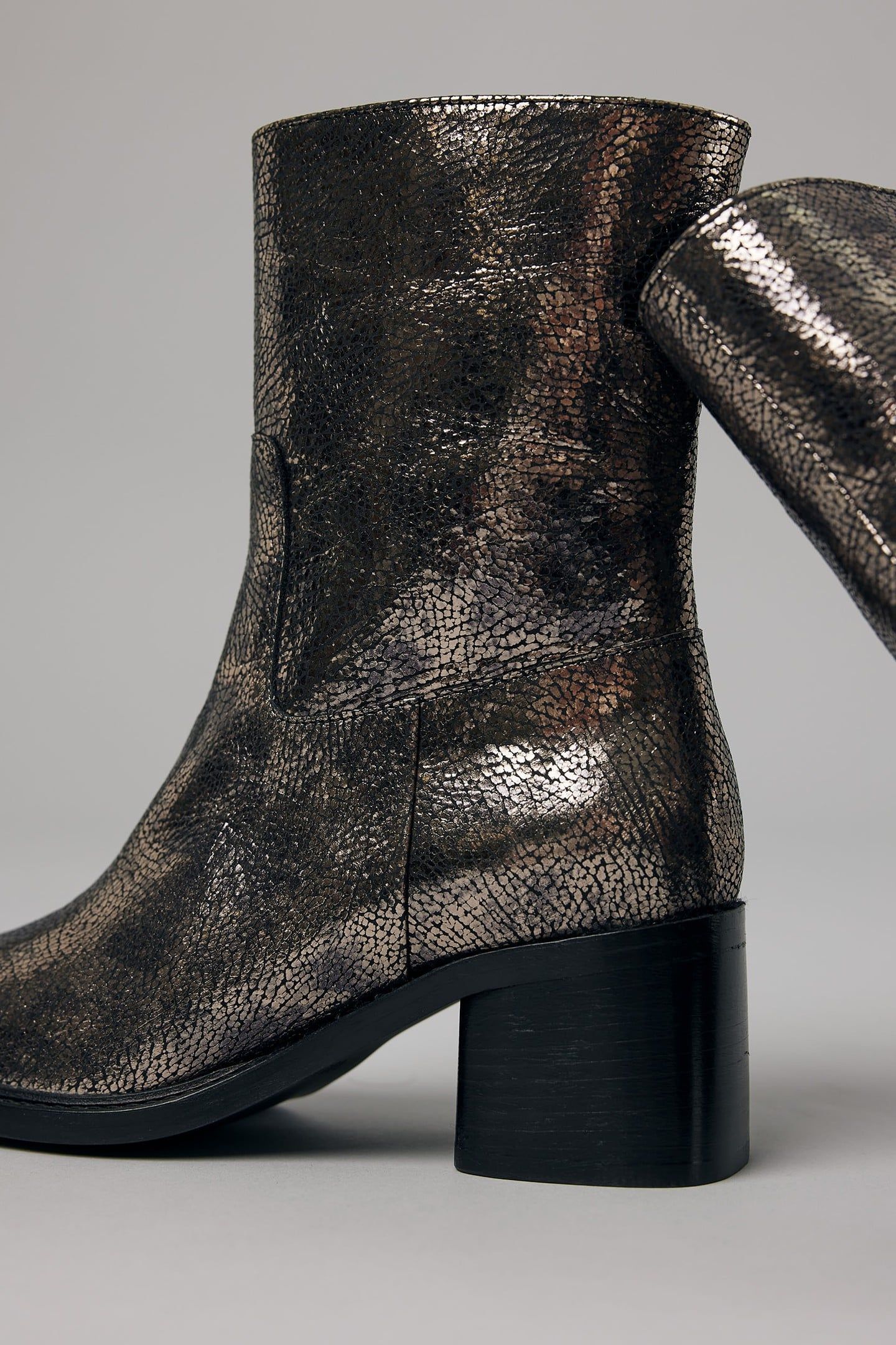 ZOEY CADE ANKLE BOOTS METALLIC 6