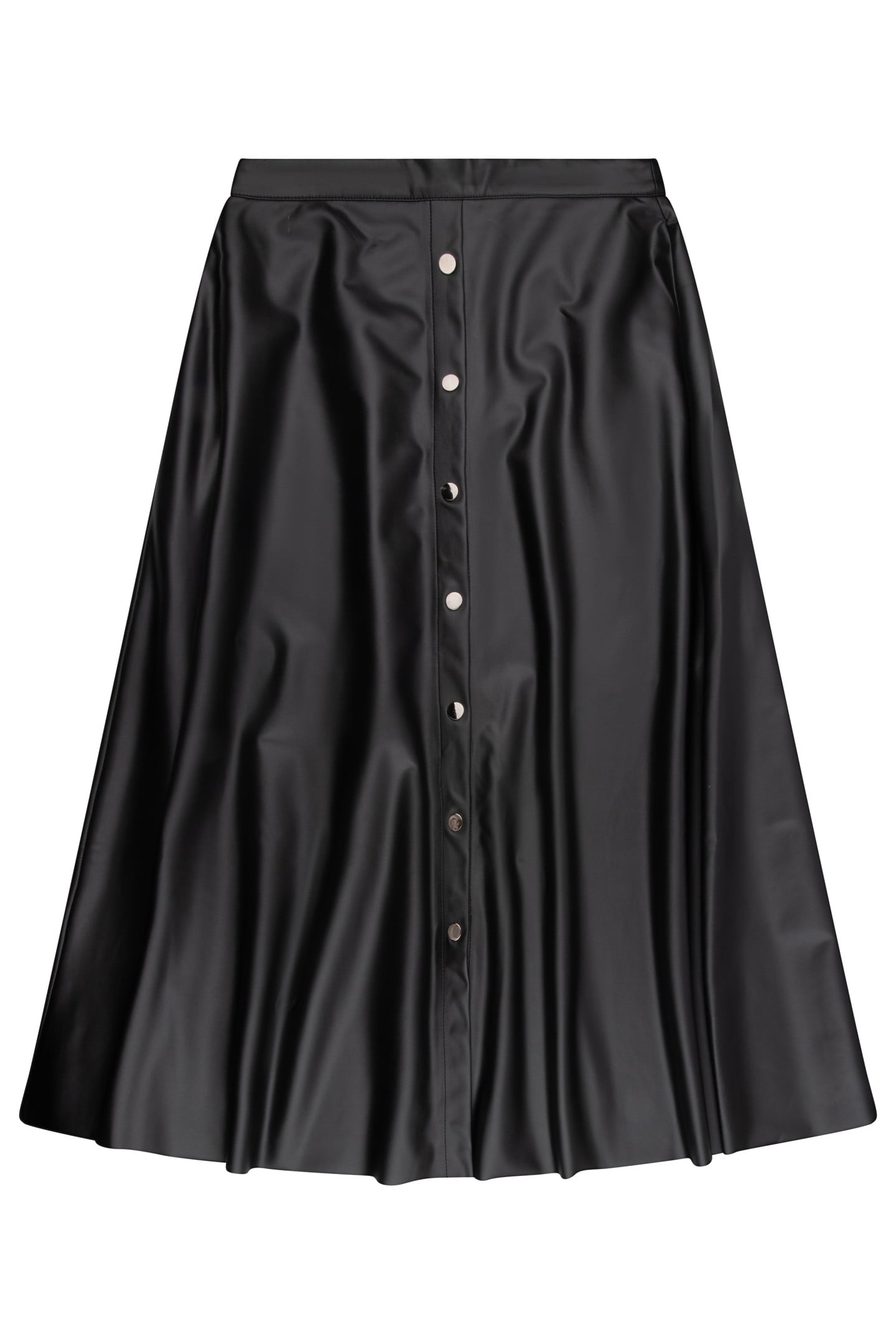 SKIRT MIDI LIGHT PU BLACK 5