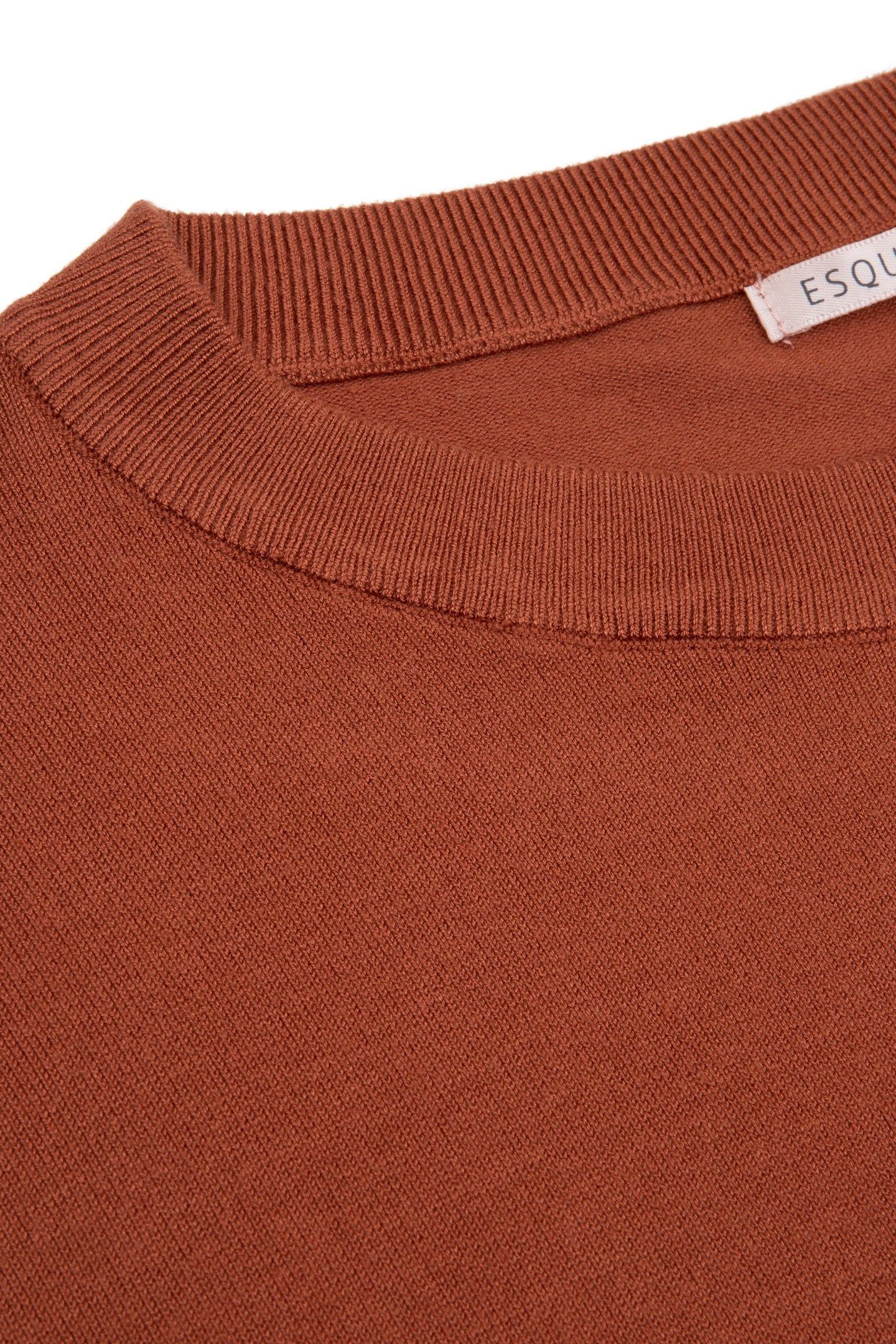 SWEATER BASIC BOXY COPPER BROWN 7