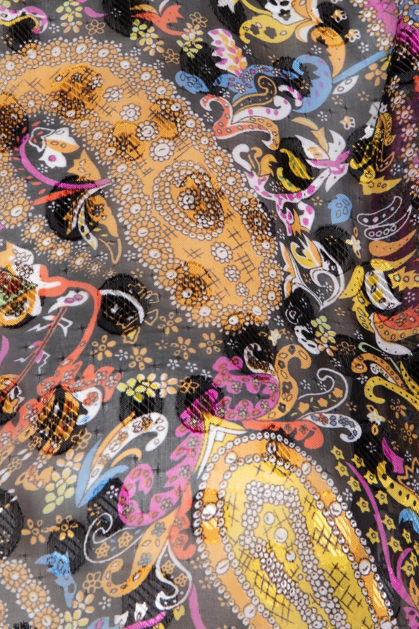 BLOUSE SMOCK PAISLEY PARTY PRINT 8