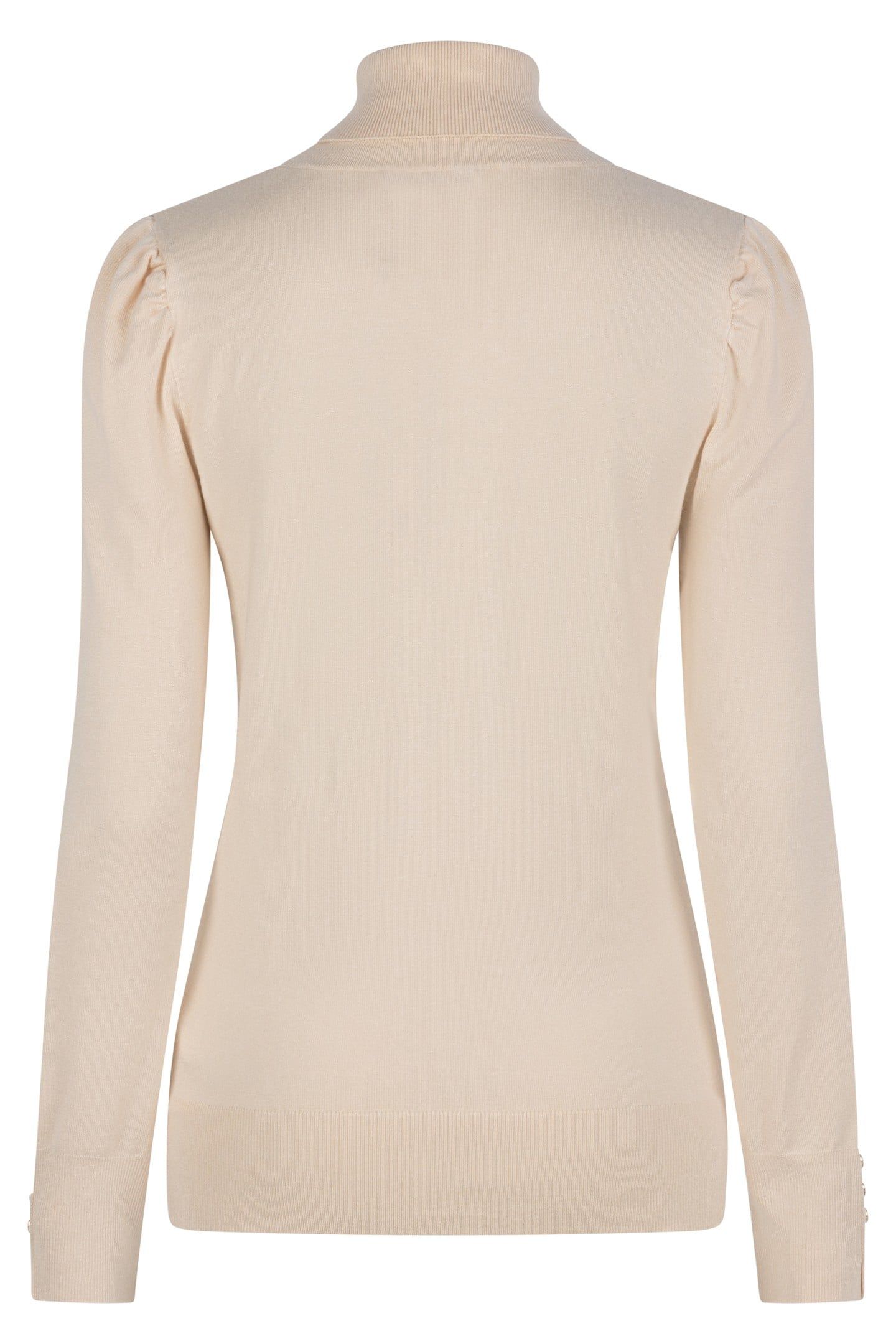 SWEATER PUFF SLVE BUTTONS IVORY 5