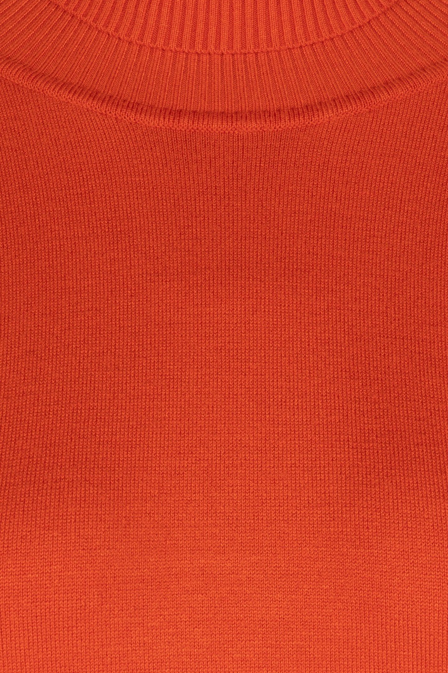 SWEATER RAGLAN COL RED CLAY 7