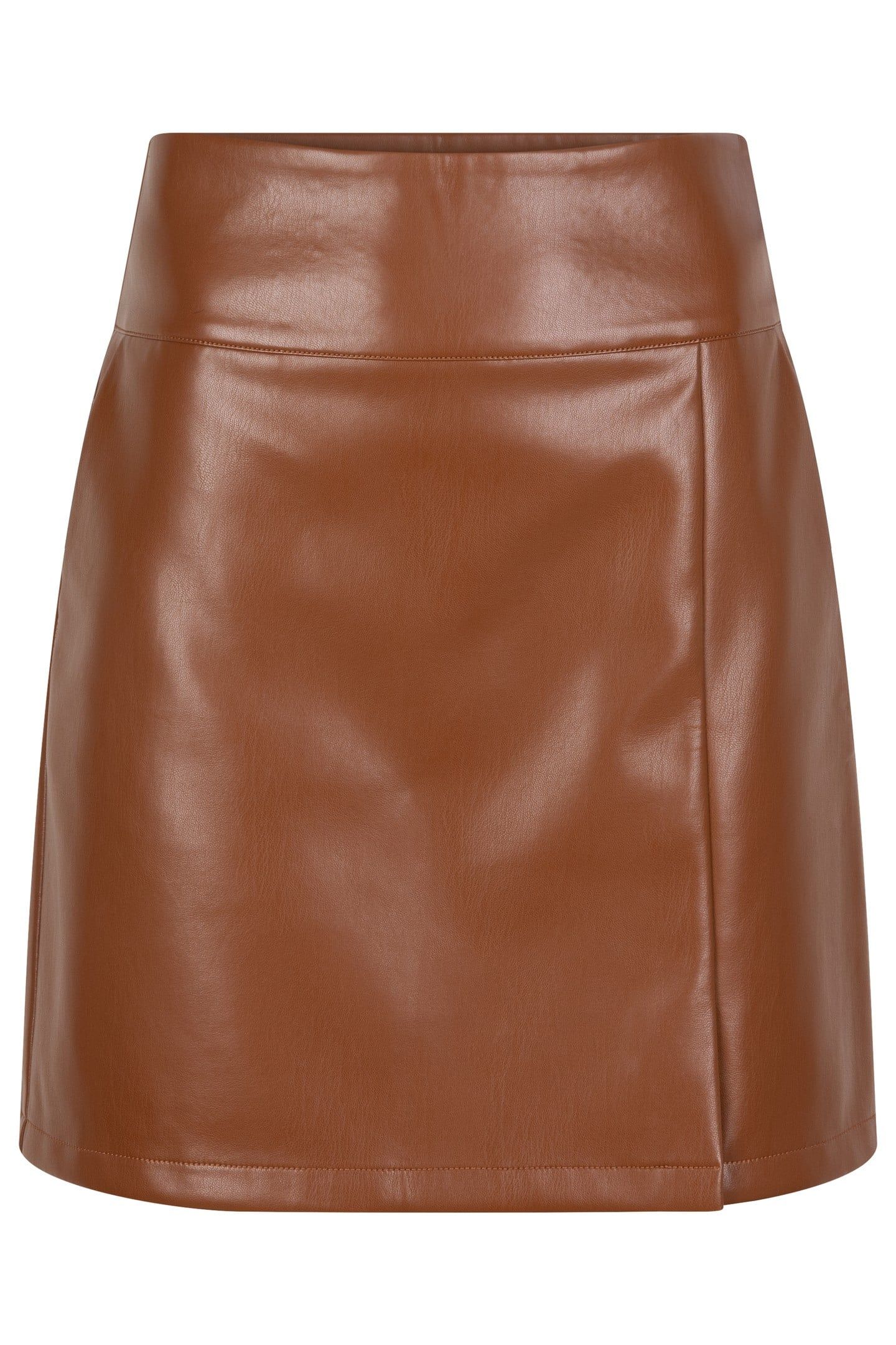 SKIRT PU BROWN 4