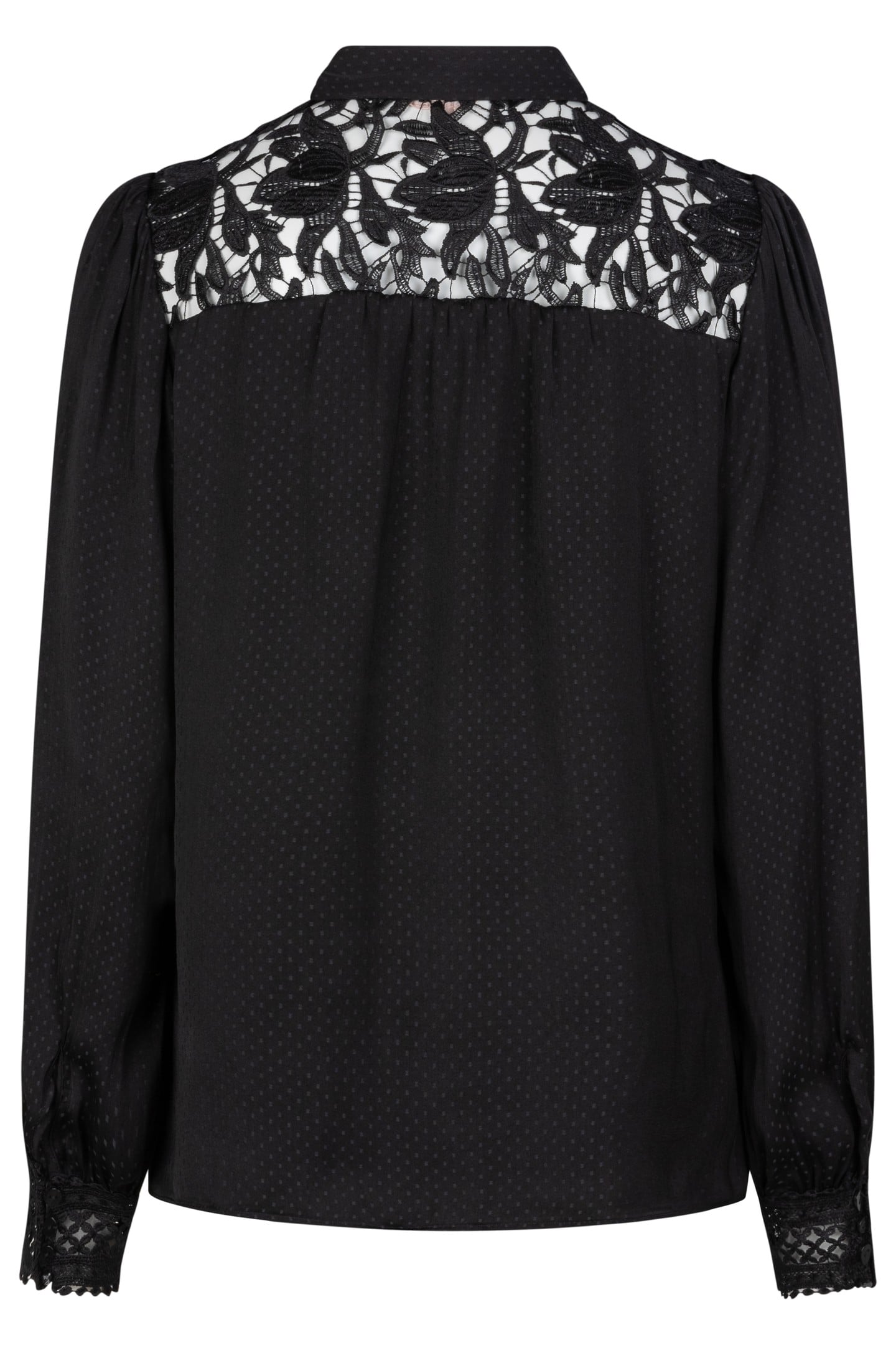 BLOUSE LACE JACQUARD BLACK 4