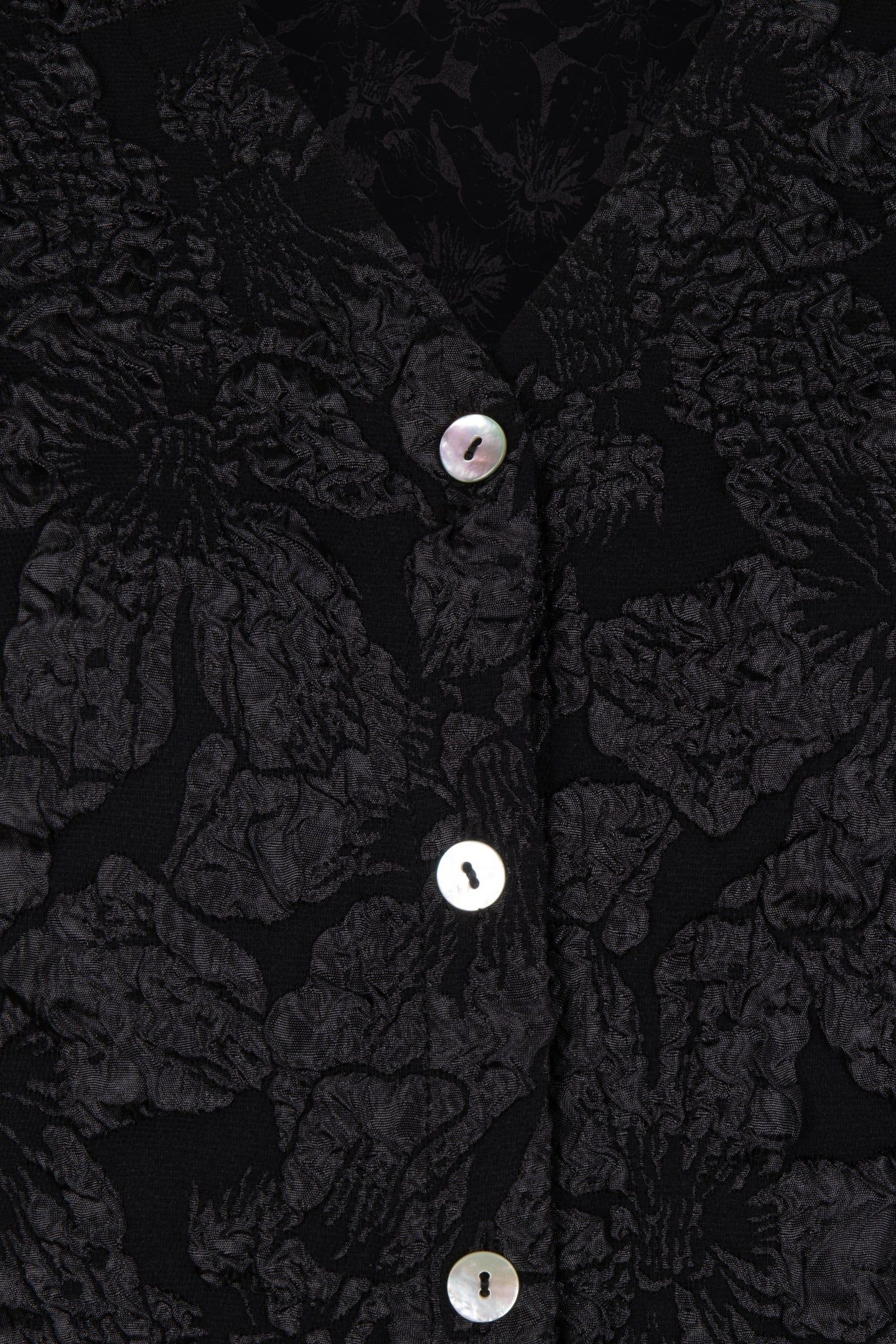 BLOUSE FANCY FLOWER JACQUARD BLACK 7