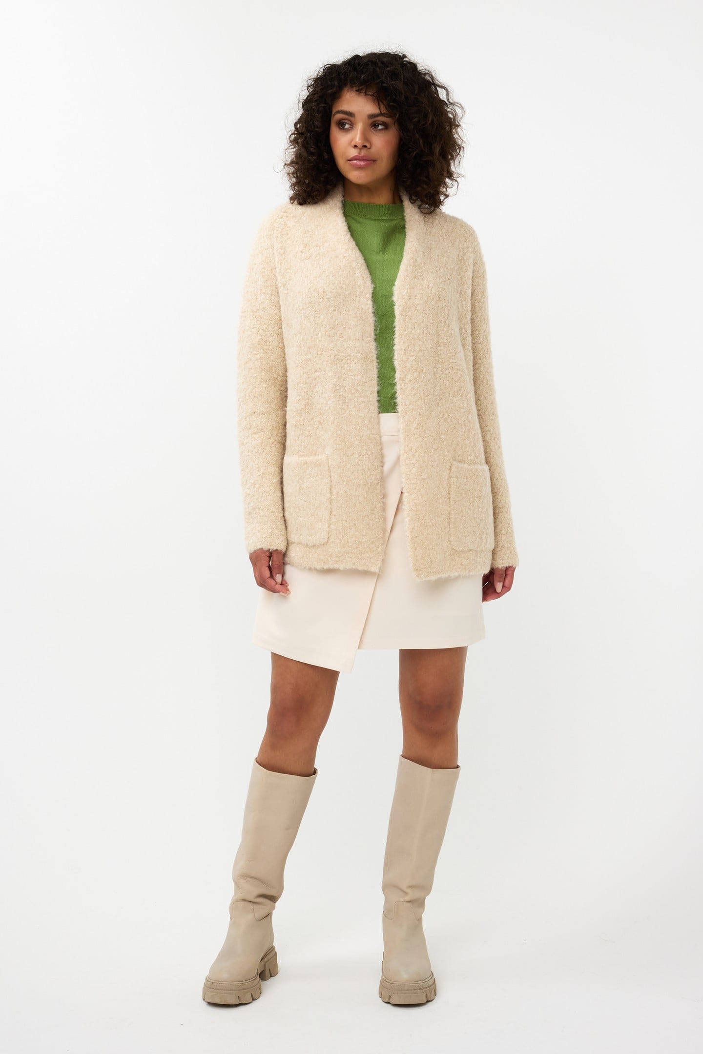 CARDIGAN BOUCLE BLUSH 1