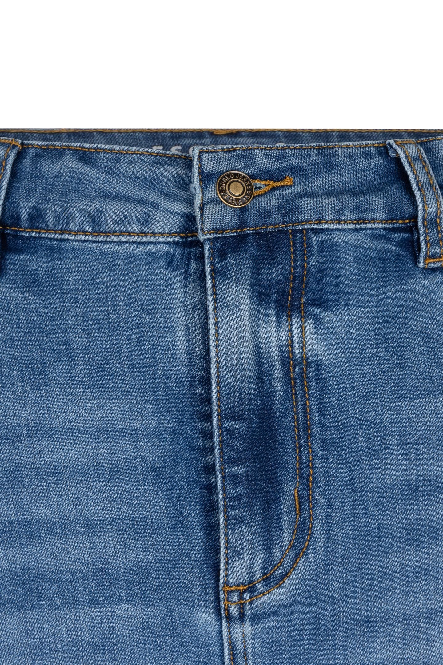 SKIRT DENIM LONG SLIT JEANS BLUE 6