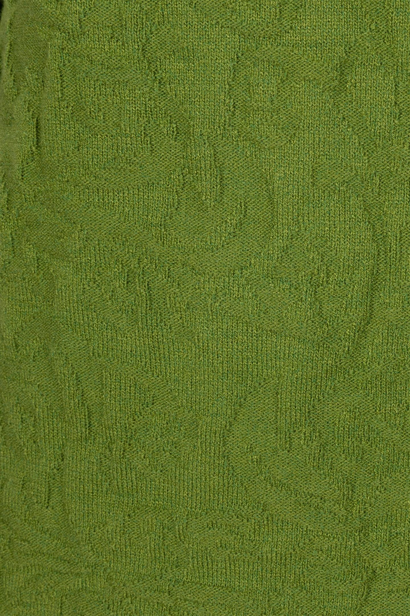SWEATER SOLID JACQUARD FOREST GREEN 7