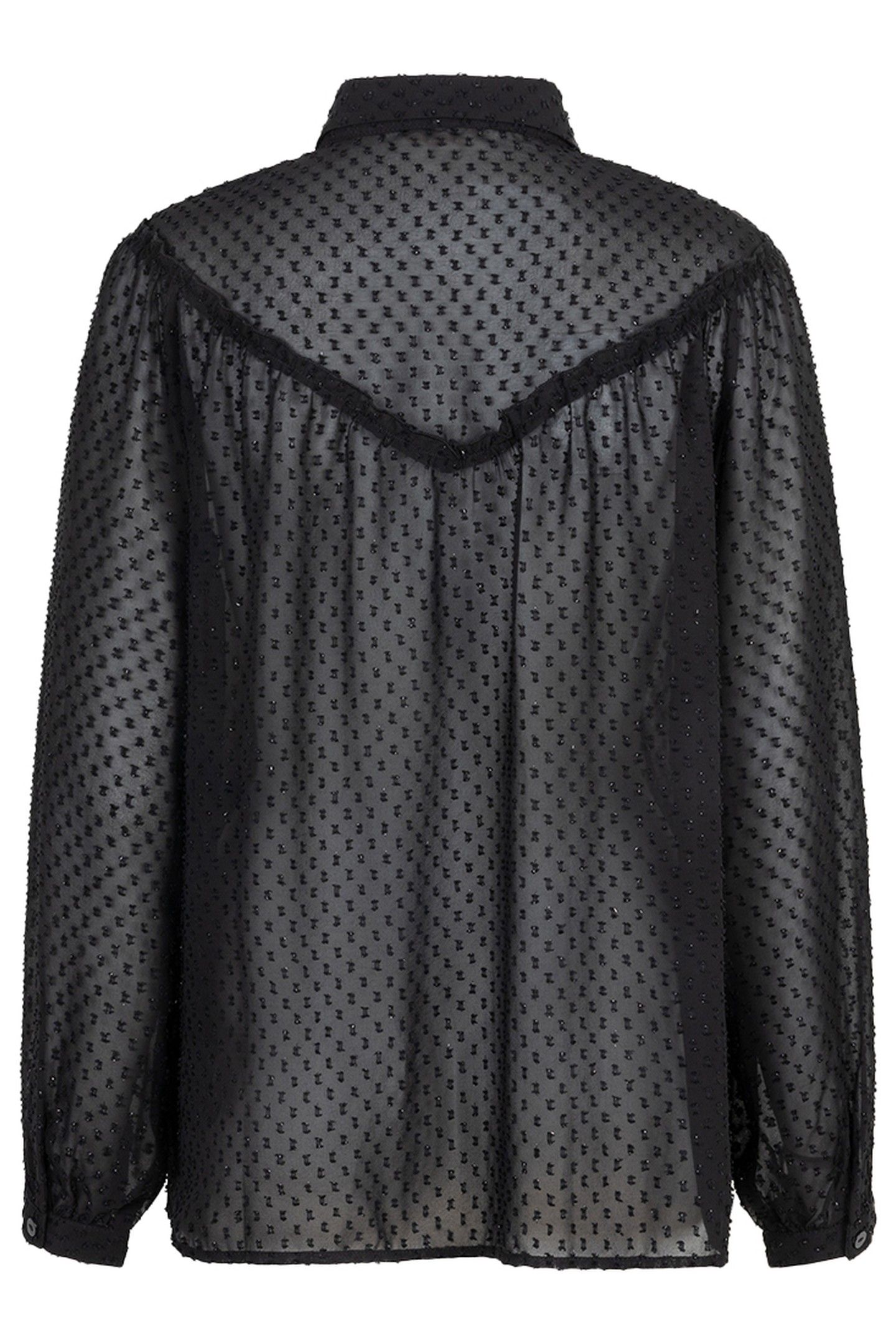 BLOUSE PLUMETIS SMOCK BLACK 5