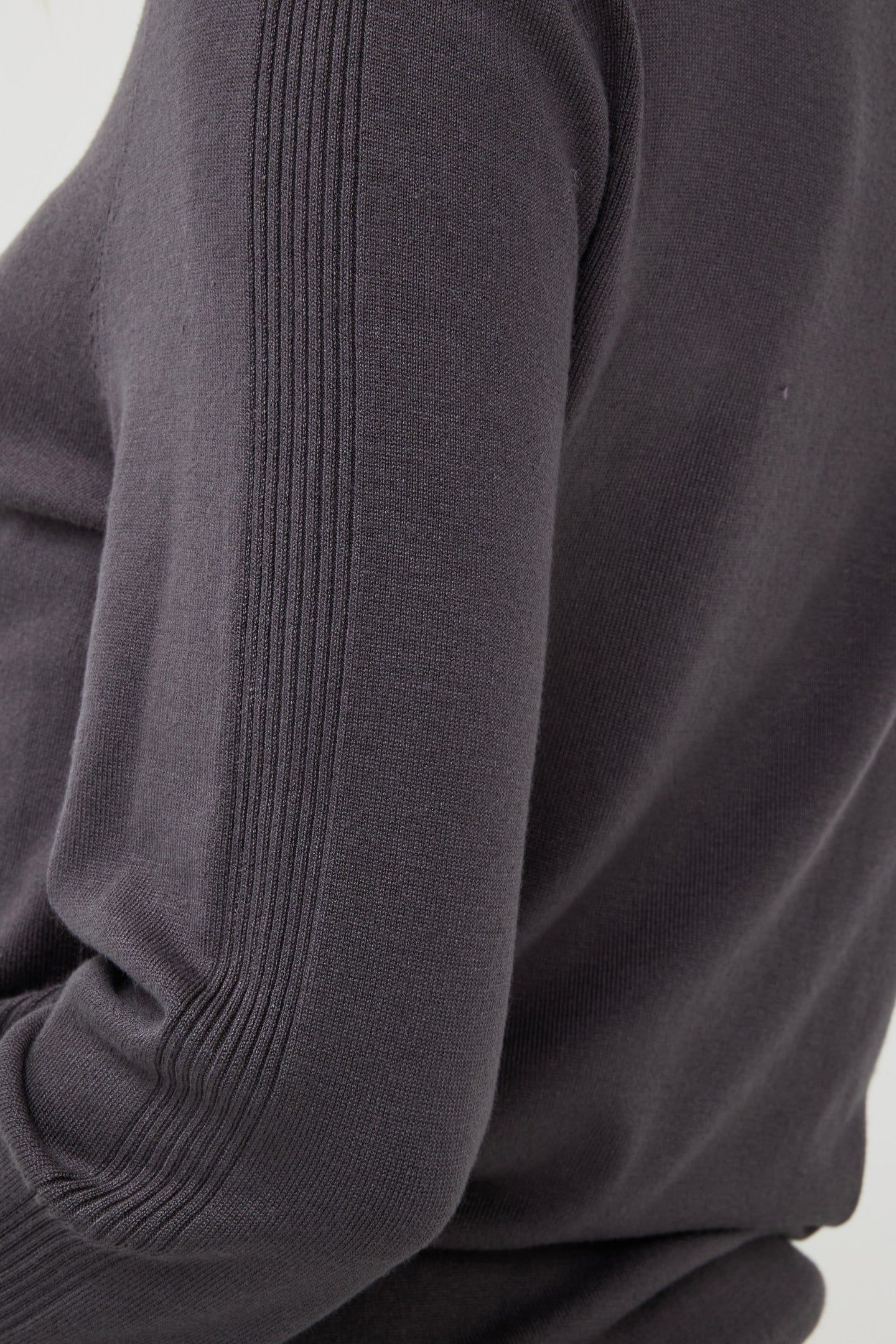 SWEATER COL BASIC KNIT GREY 5