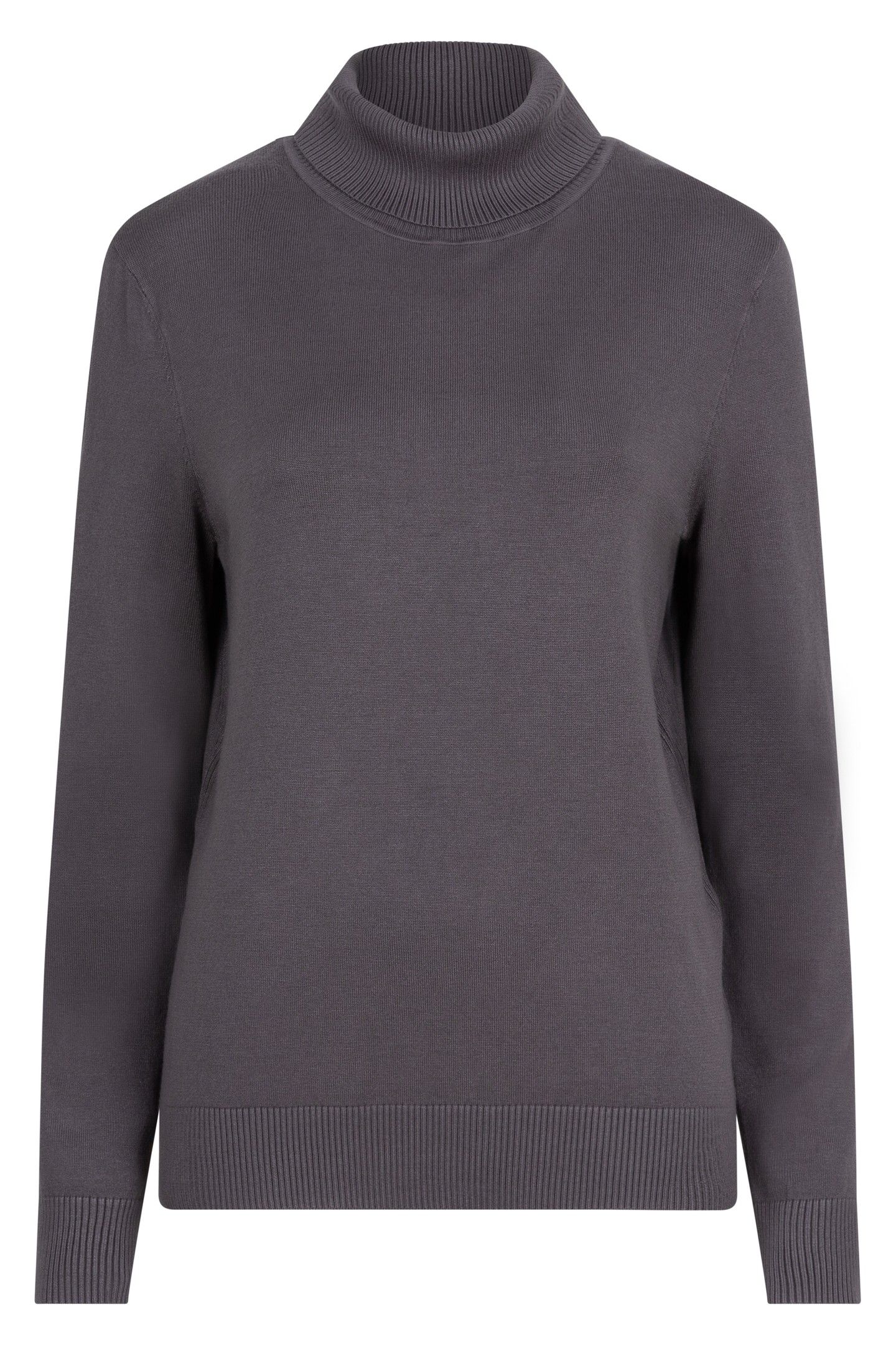 SWEATER COL BASIC KNIT GREY 3