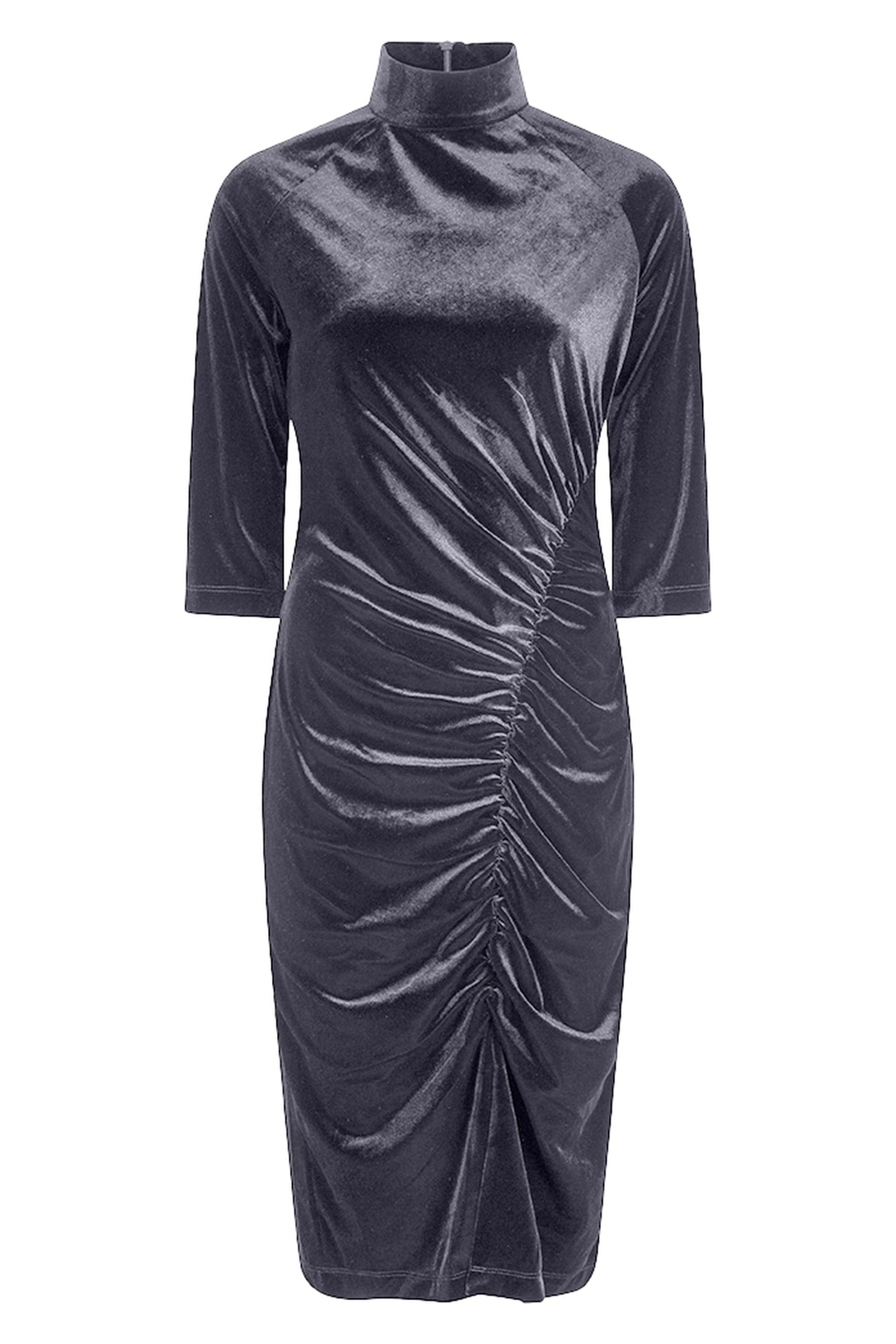 DRESS VELOURS GATHERING GREY 1