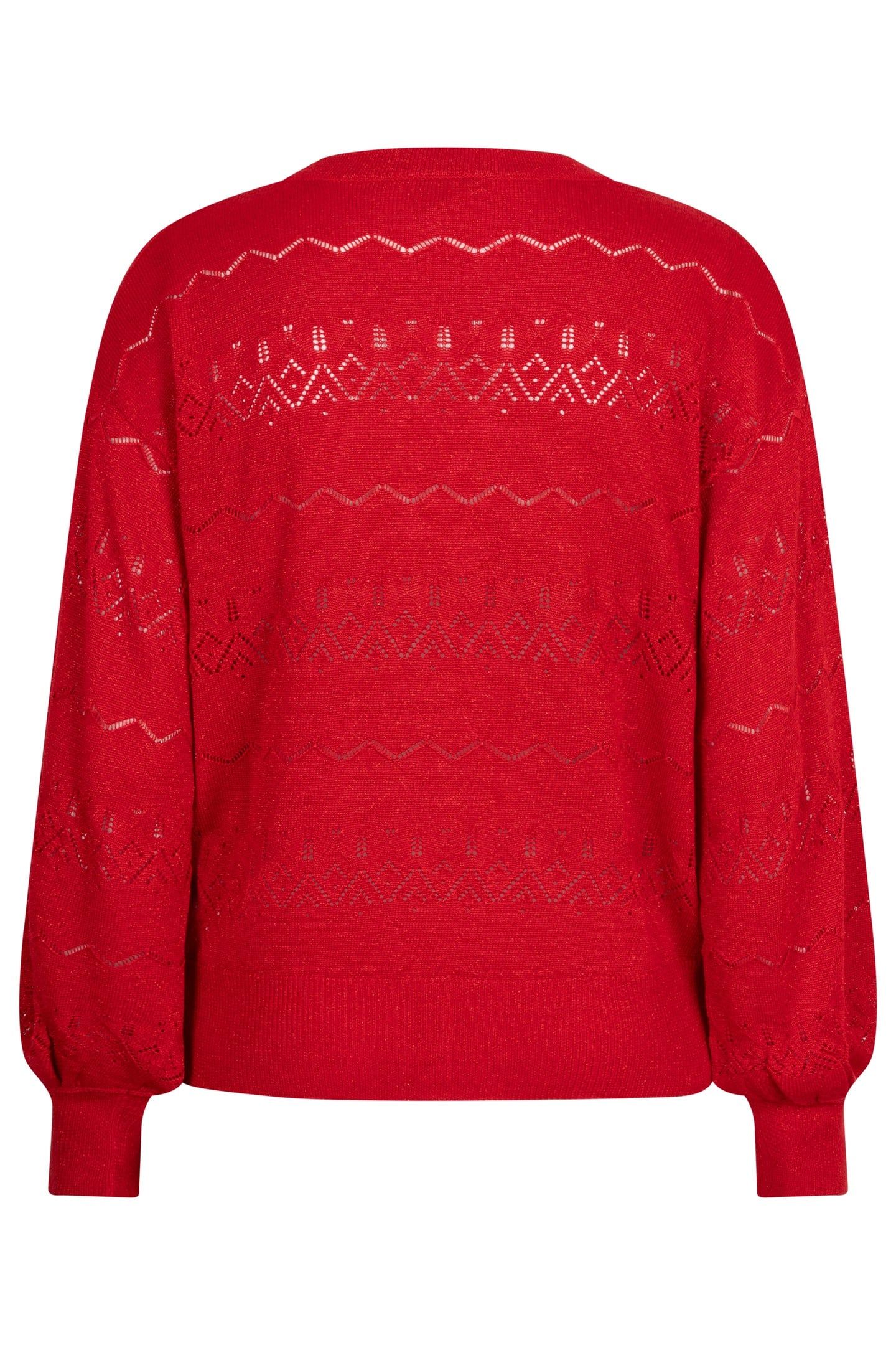 CARDIGAN S/SLV LUREX RED 5