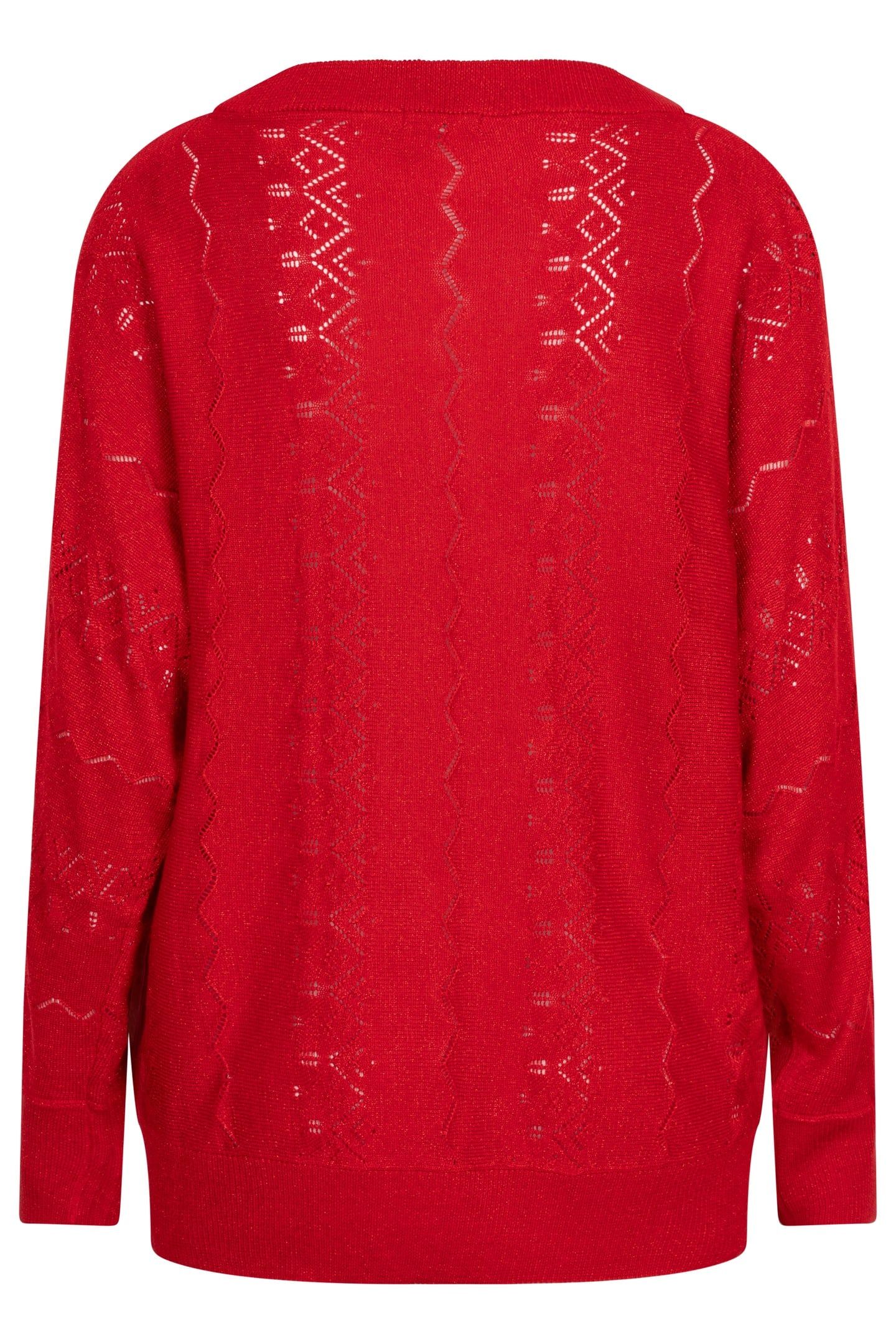 SWEATER BATWING LUREX RED 5