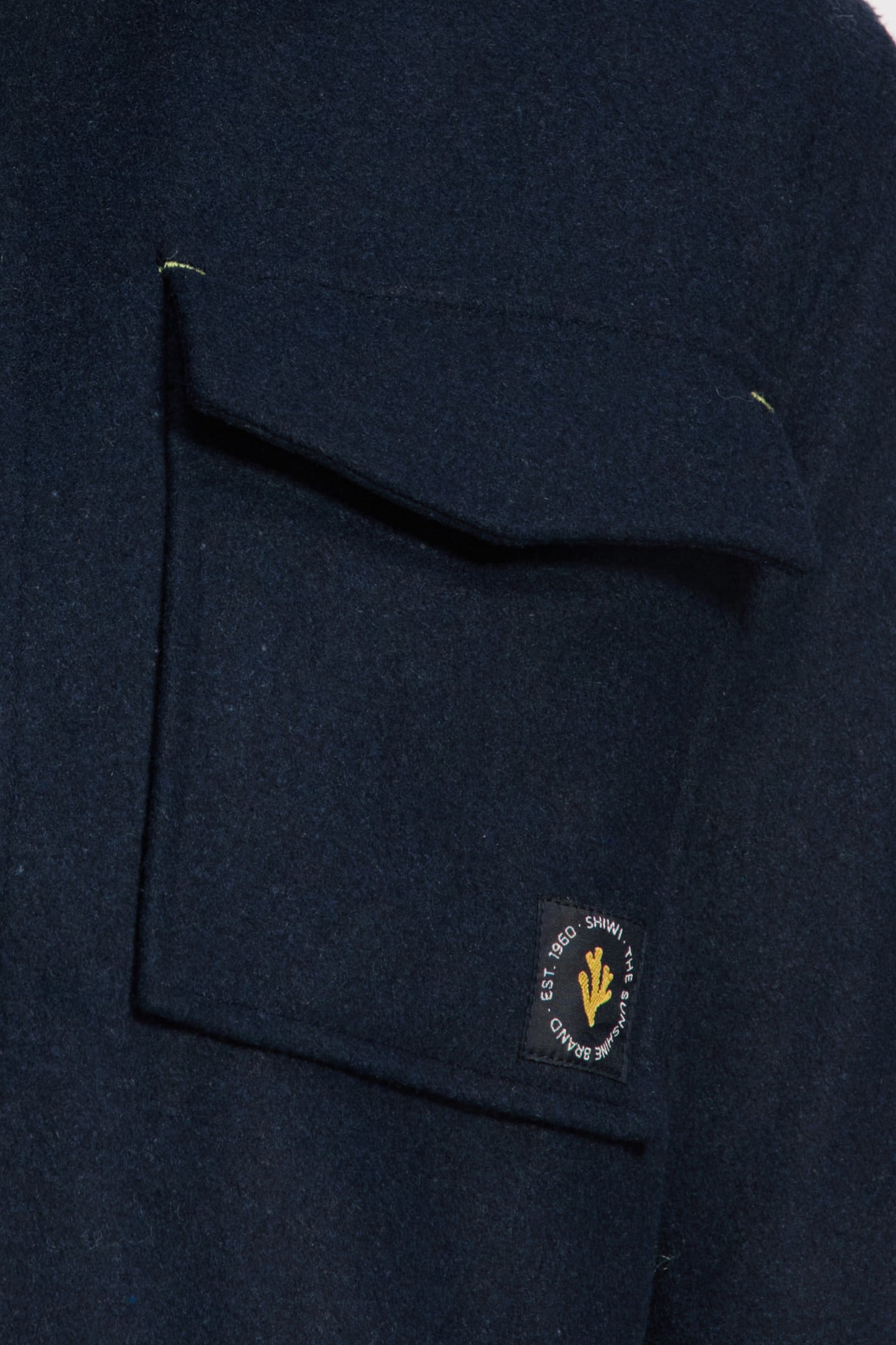 STAN WOOL BLEND LONG SLEEVE SHIRT BLUE DARK NAVY 8