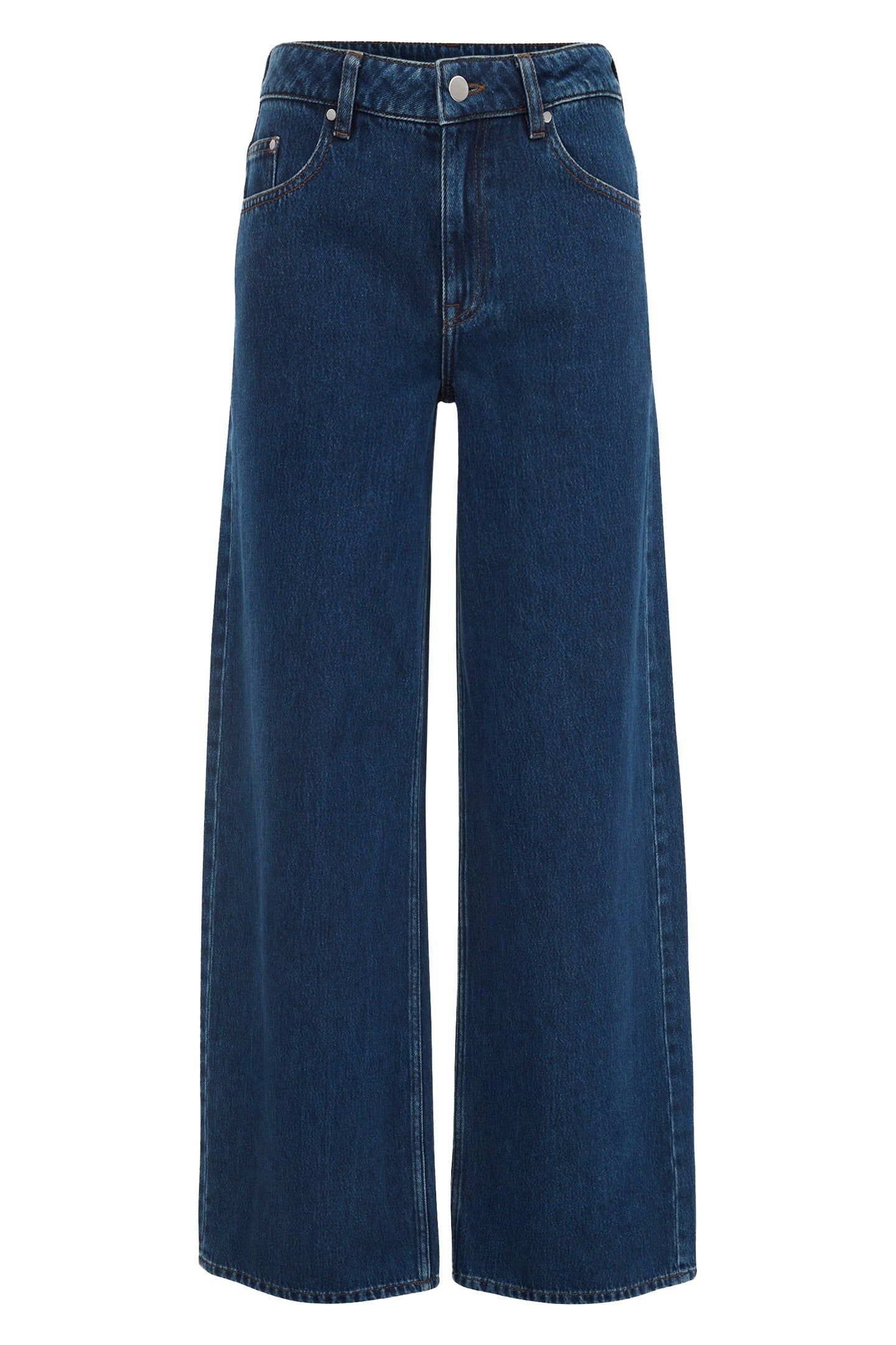 5-POCKET HIGH WAIST DARK BLUE 4