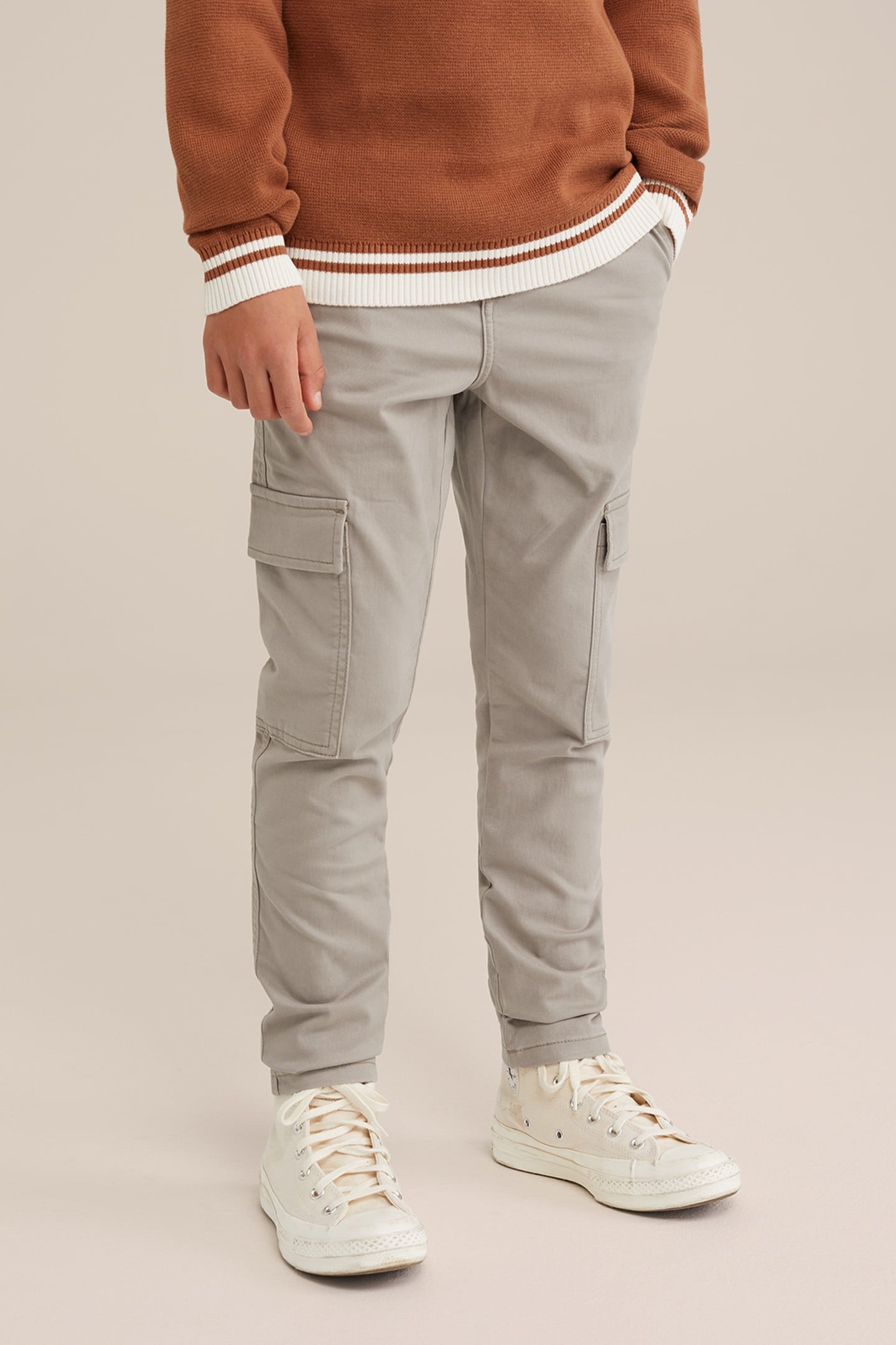BOYS CARGO PANTS BLACK 3