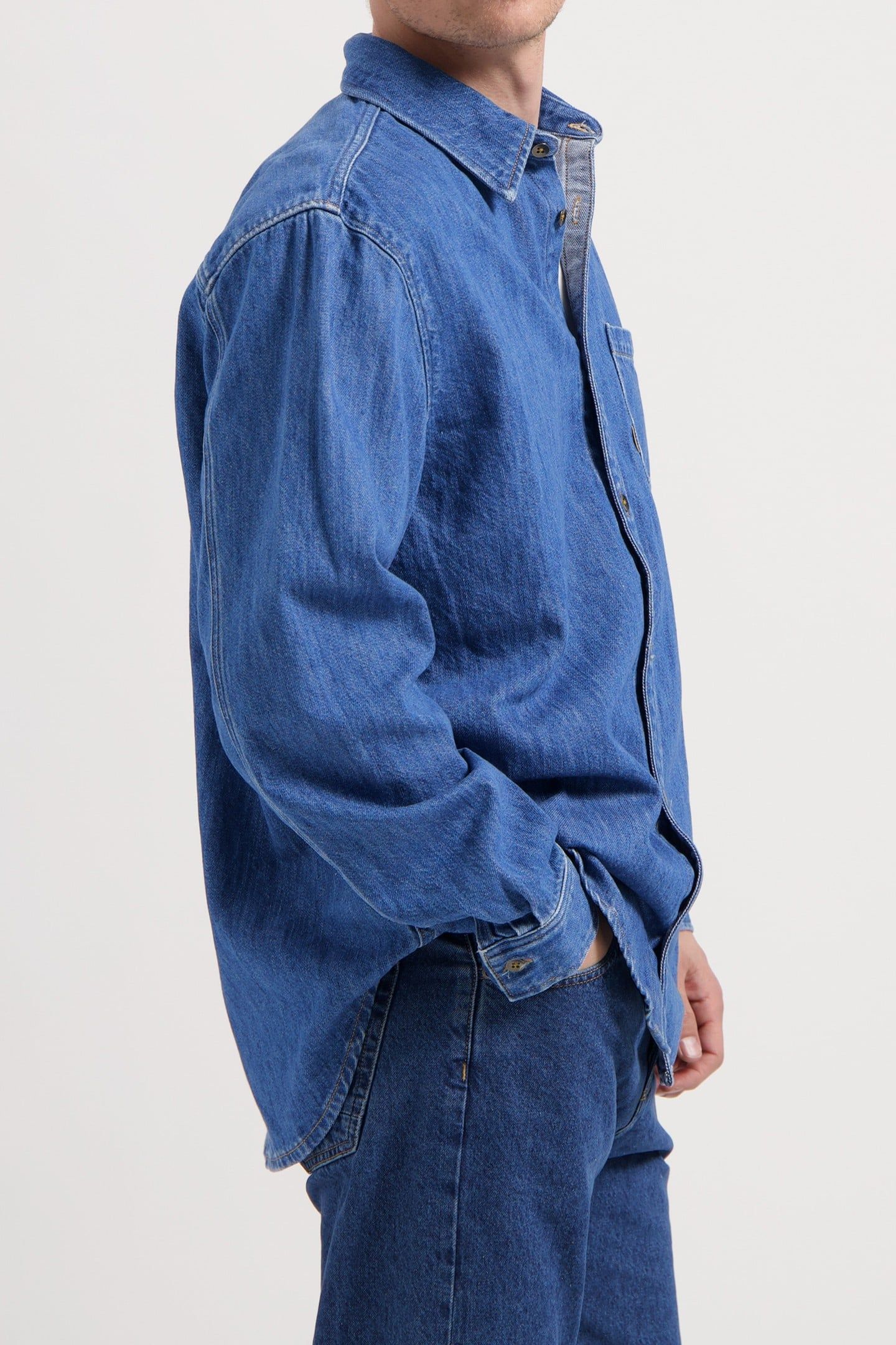 CHRIS DENIM SHIRT MEDIUM STONE 2