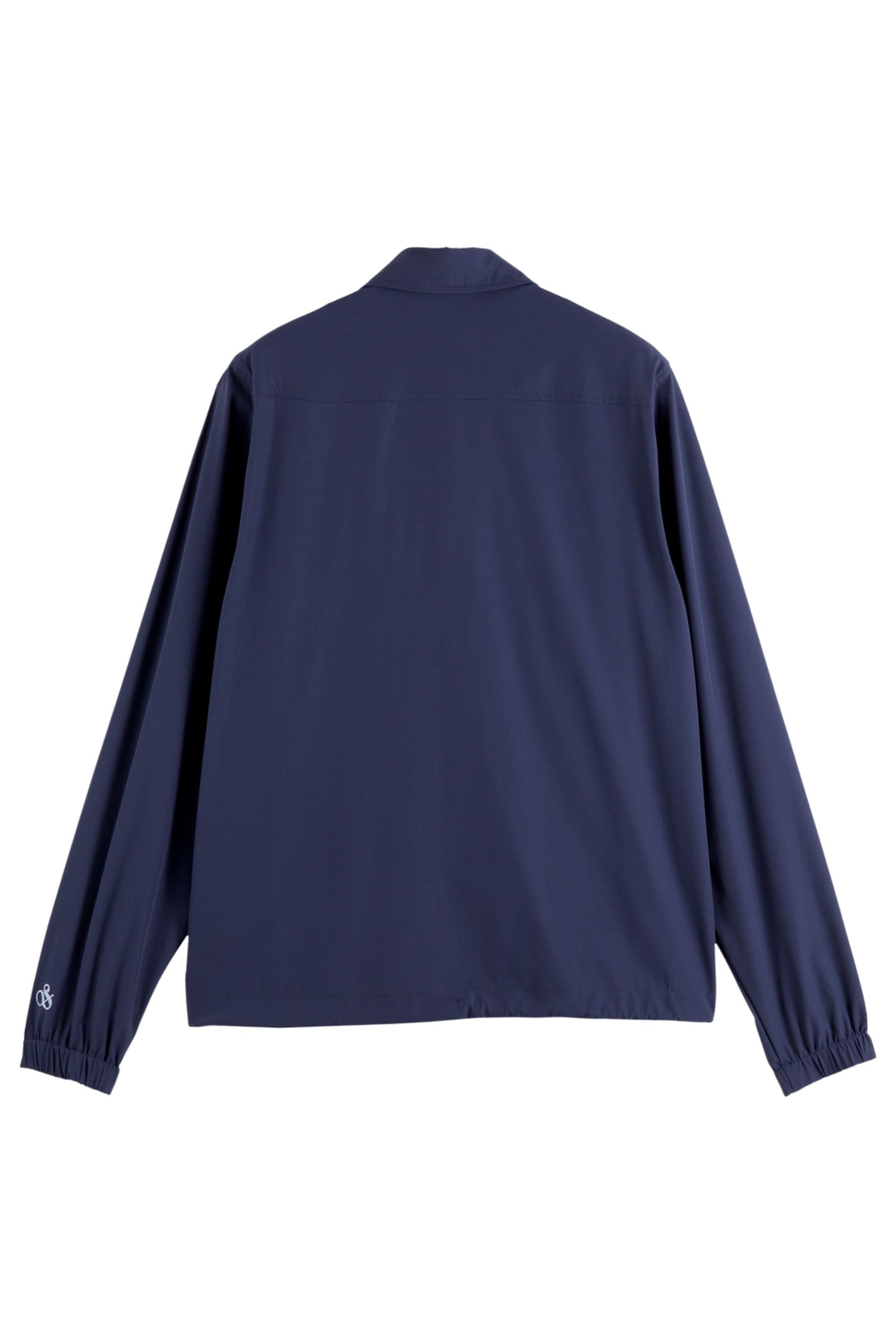 STRETCH NYLON-BLEND COACH JACKET NAVY 5