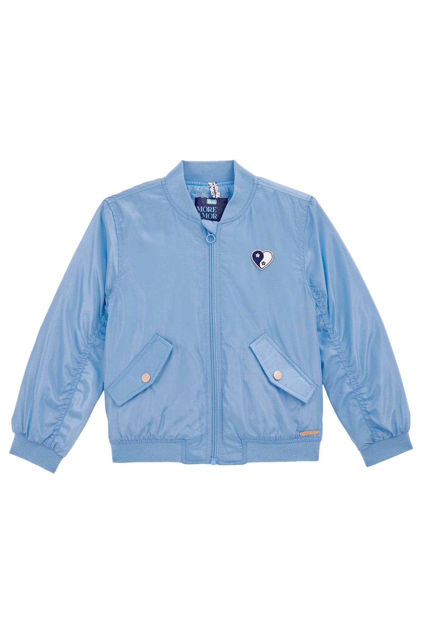 GIRLS BOMBER LIGHT BLUE 4