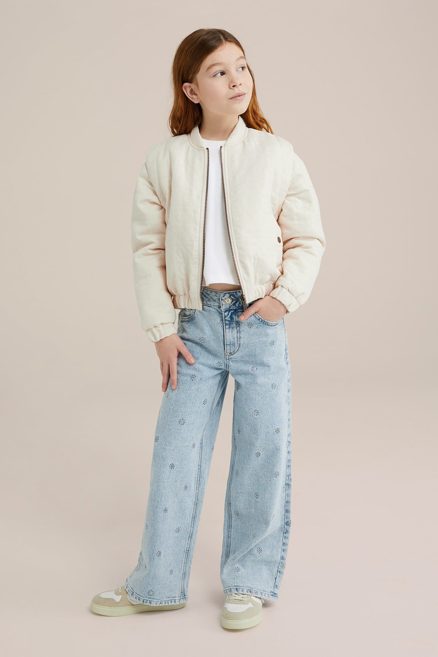 GIRLS BOMBER OFF-WHITE 2