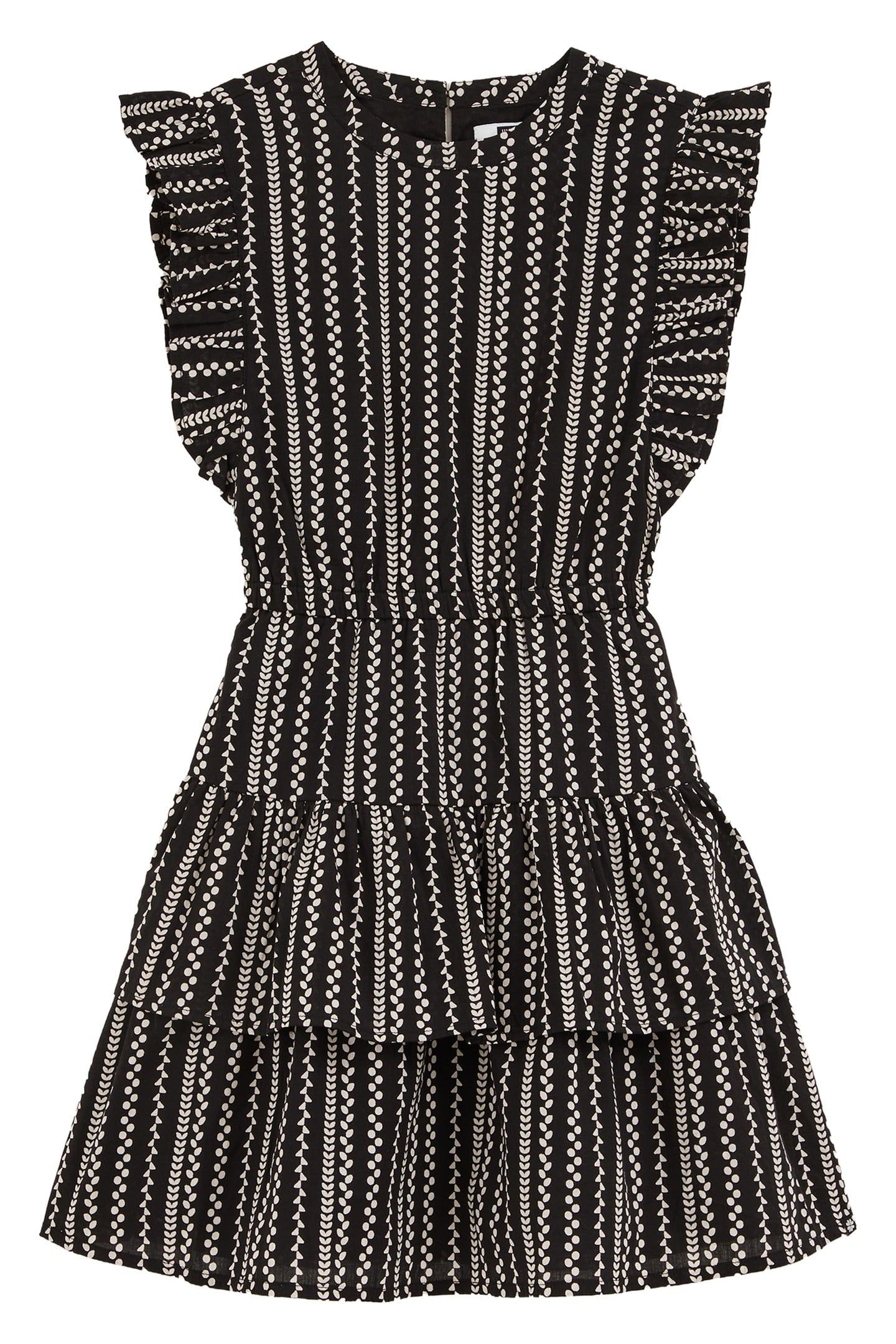 GIRLS DRESS MID LENGTH BLACK 3