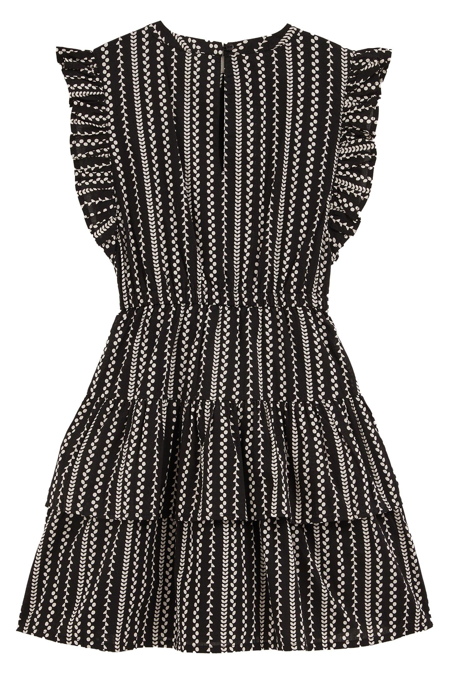 GIRLS DRESS MID LENGTH BLACK 4