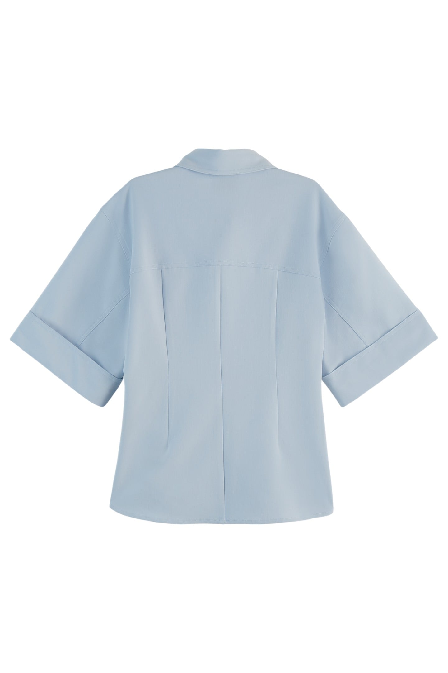 FITTED SHORT SLEEVE SHIRT SHIRTING BLUE 5