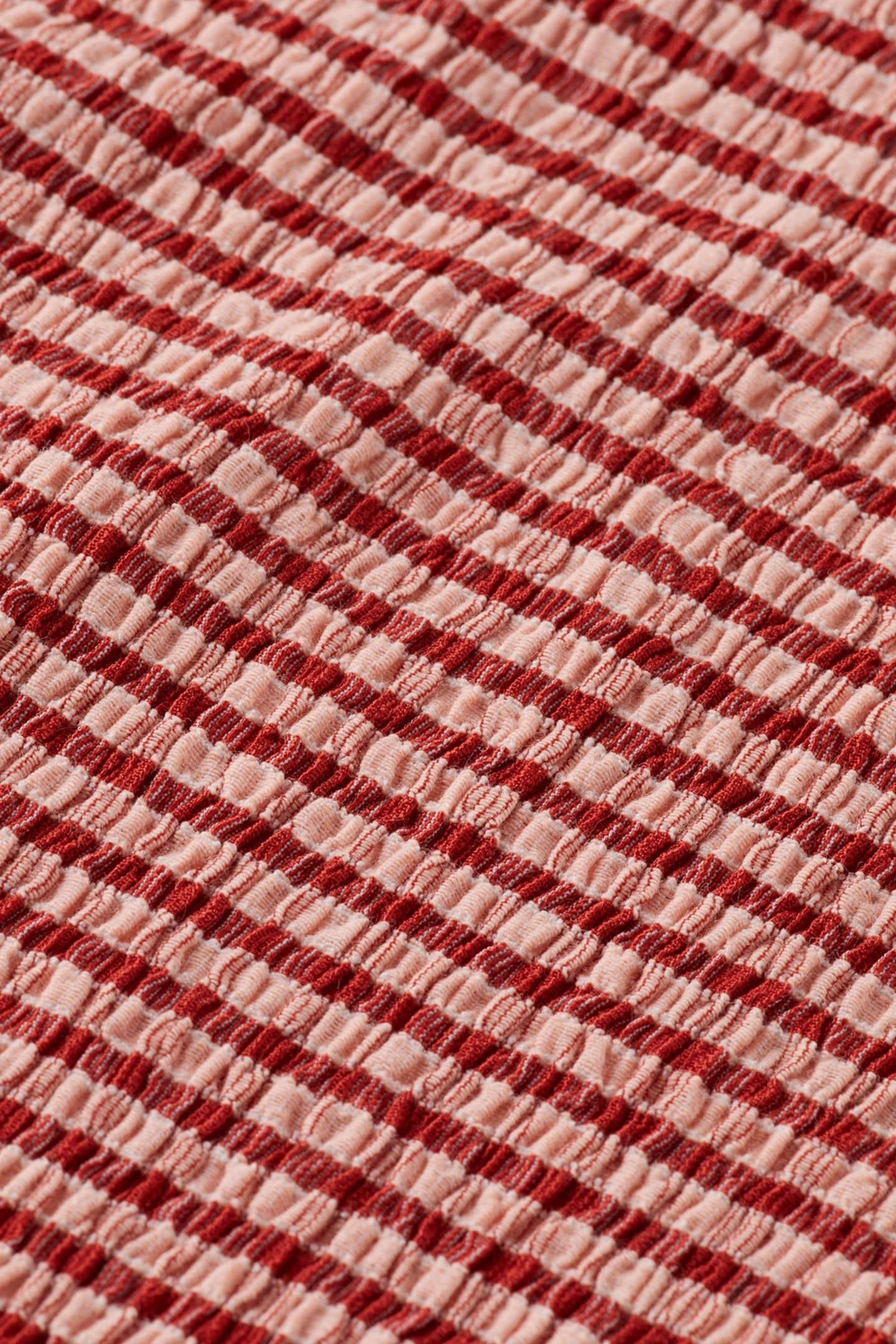 STRUCTURED GINGHAM LS T-SHIRT ROADSIDE RED/ COTTON CANDY 7