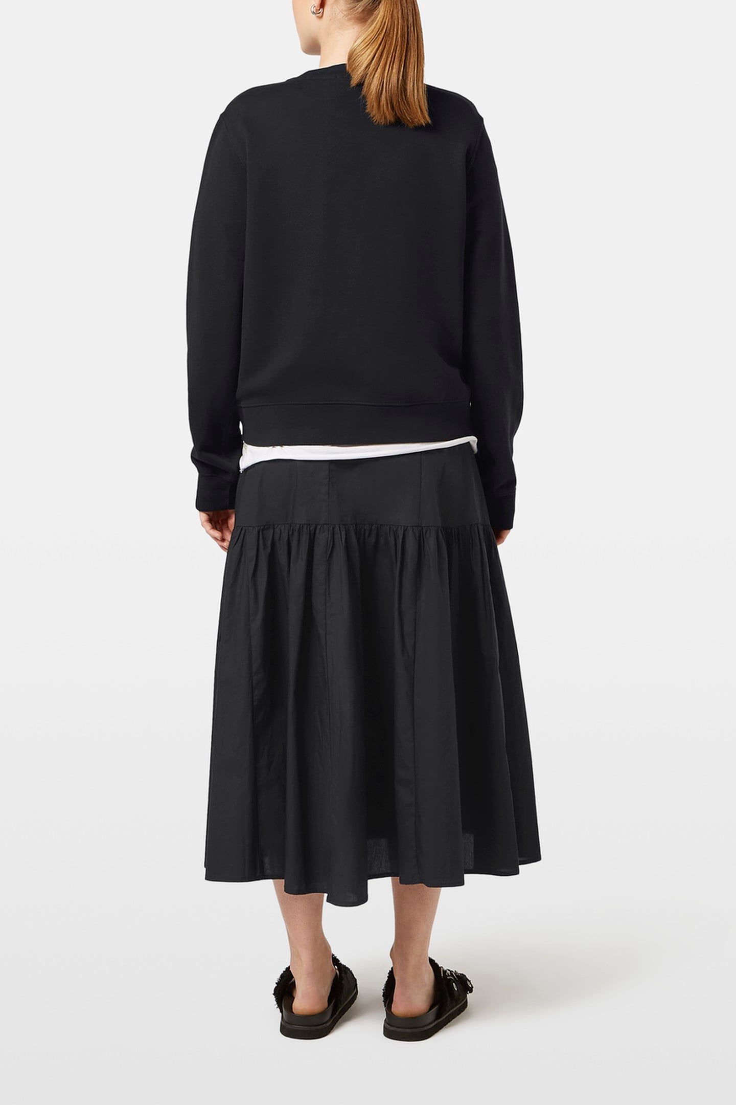 CHEST ARTWORK REGULAR FIT SWEATSHIRT BLACK 3
