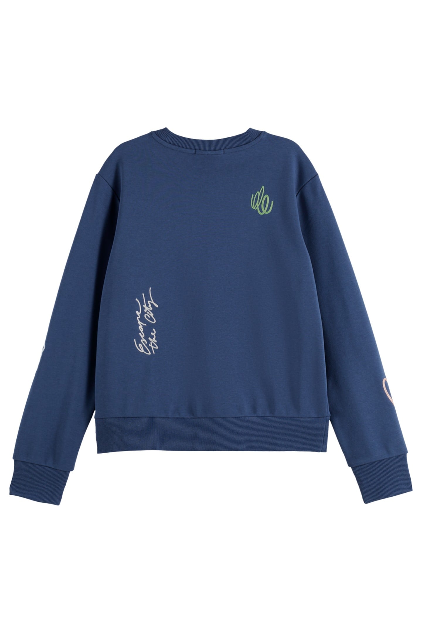 EMBROIDERED REGULAR FIT SWEATSHIRT ATLANTIC BLUE 5