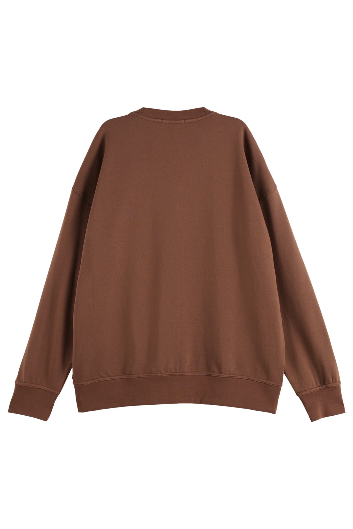 FRINGED HEART OVERSIZED FIT SWEATSHIRT COLD BREW 5