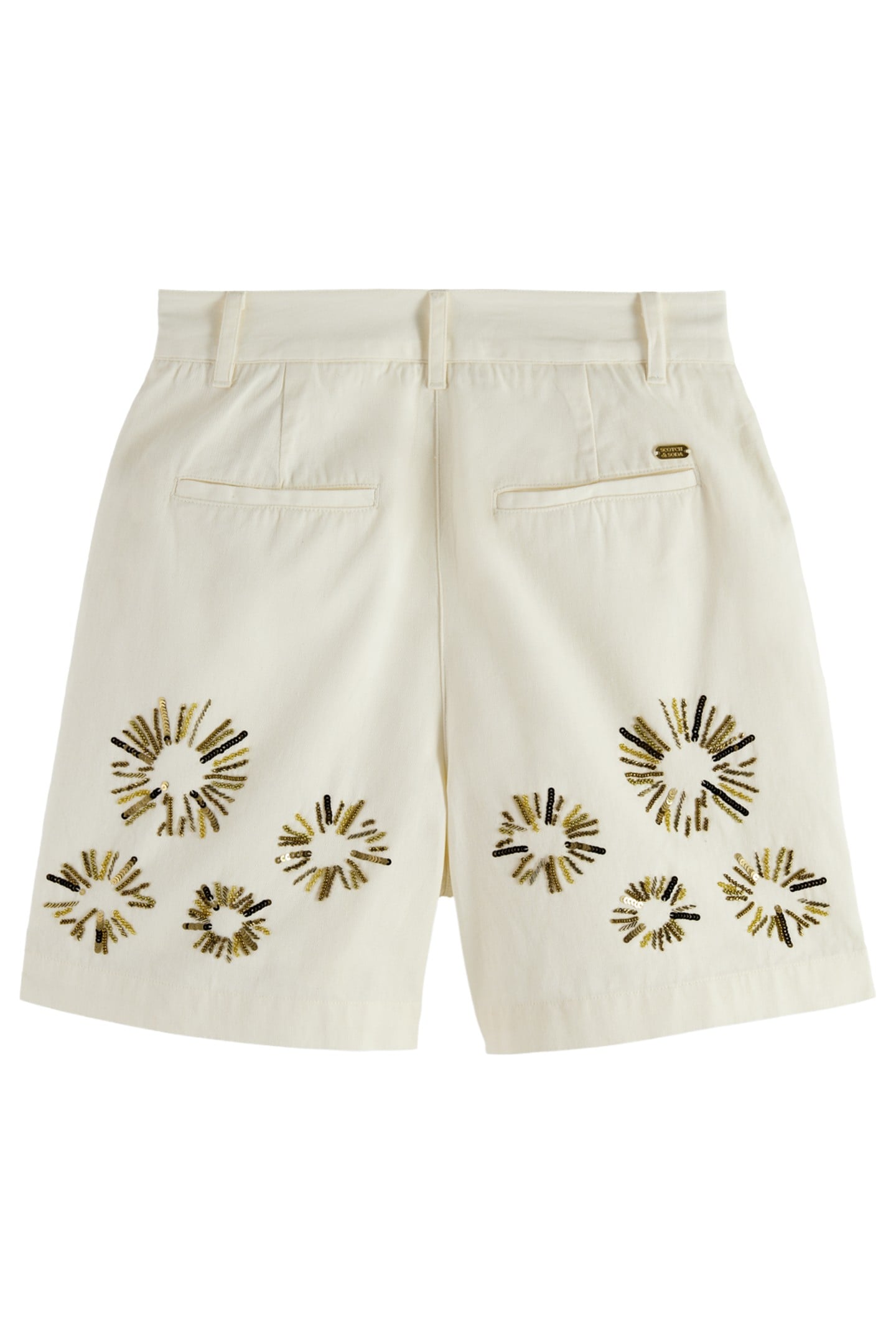 EMBELLISHED HIGH RISE SHORTS SOFT ICE 5