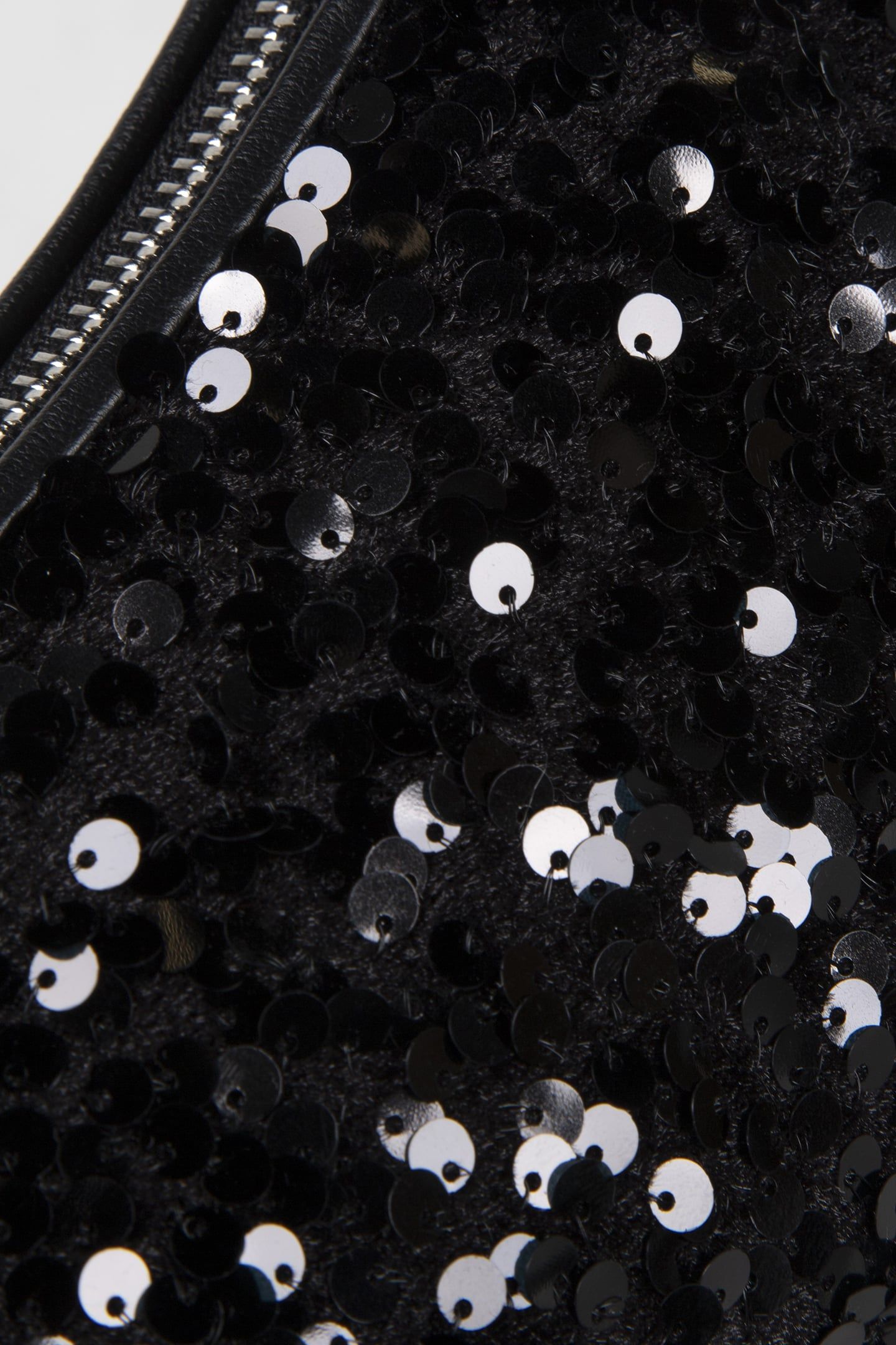 MINI SHOULDER BAG IN LEATHER IN BLACK SEQUIN 5