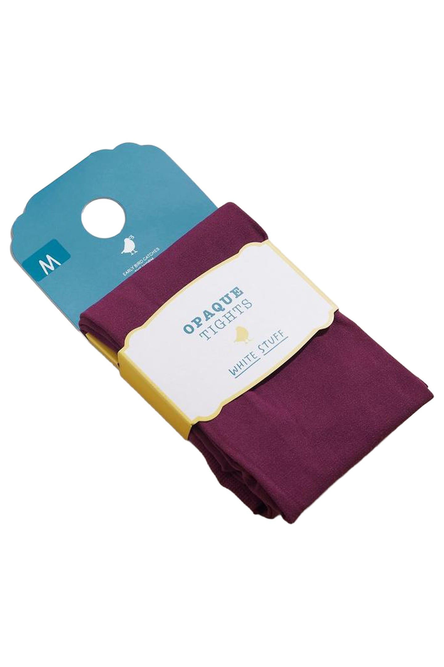 OLIVIA OPAQUE TIGHTS DARK PLUM 2
