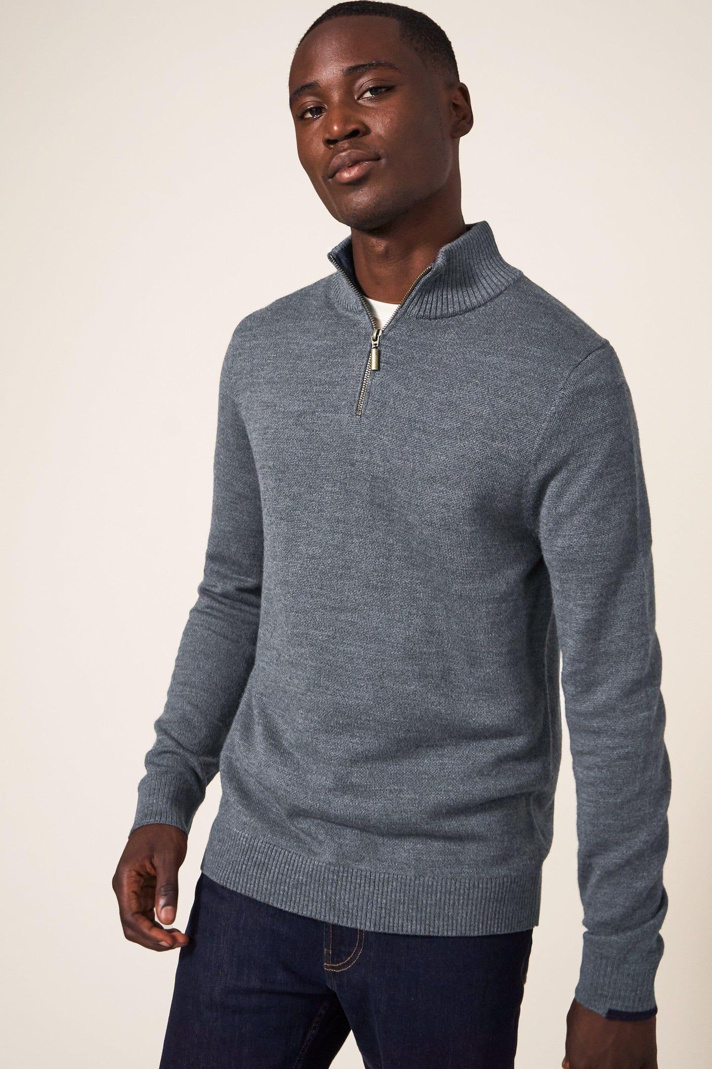 NEWPORT MERINO FUNNEL CHARCOAL GREY 1