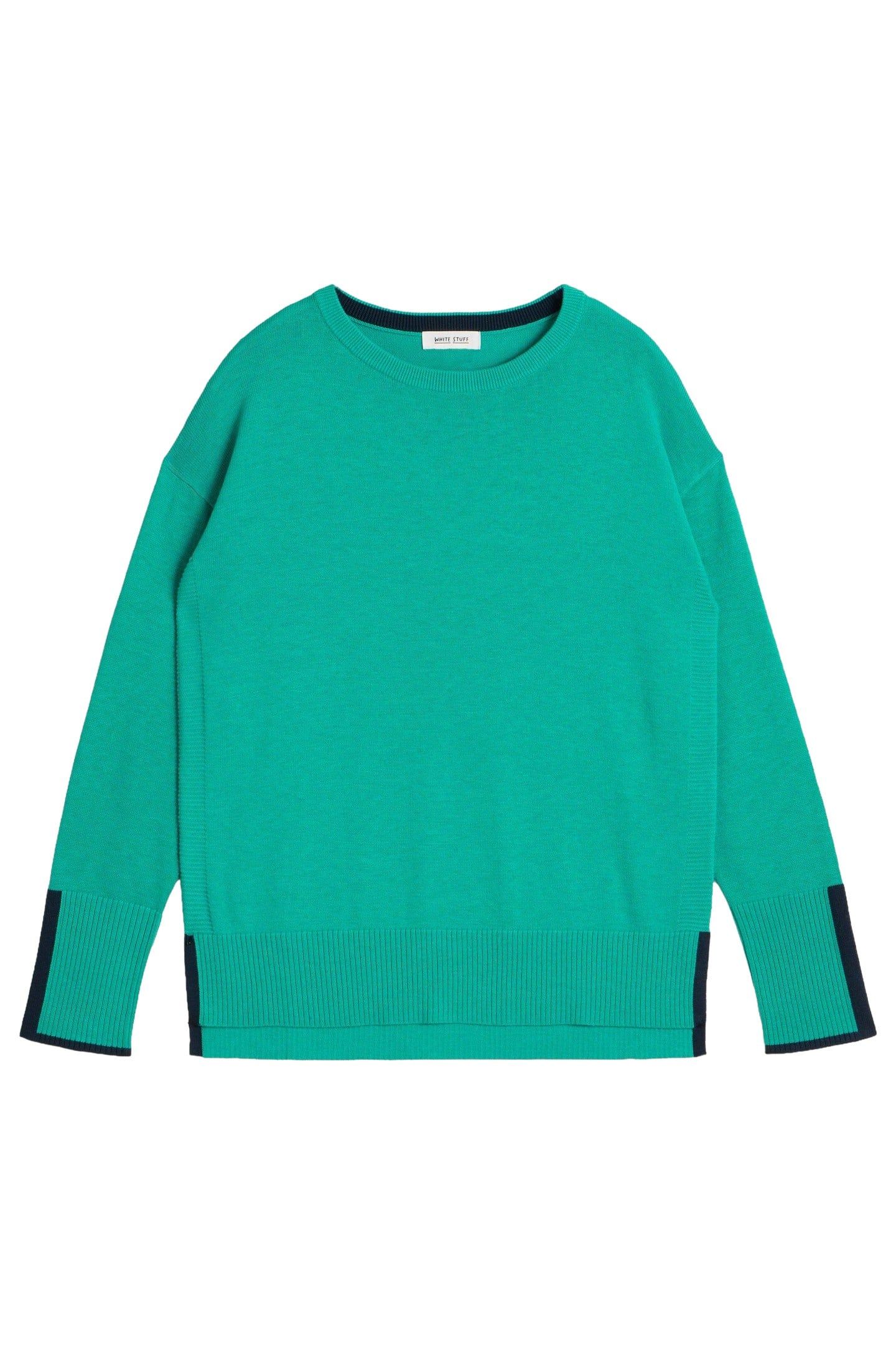 OLIVE JUMPER BRIGHT TEAL 3